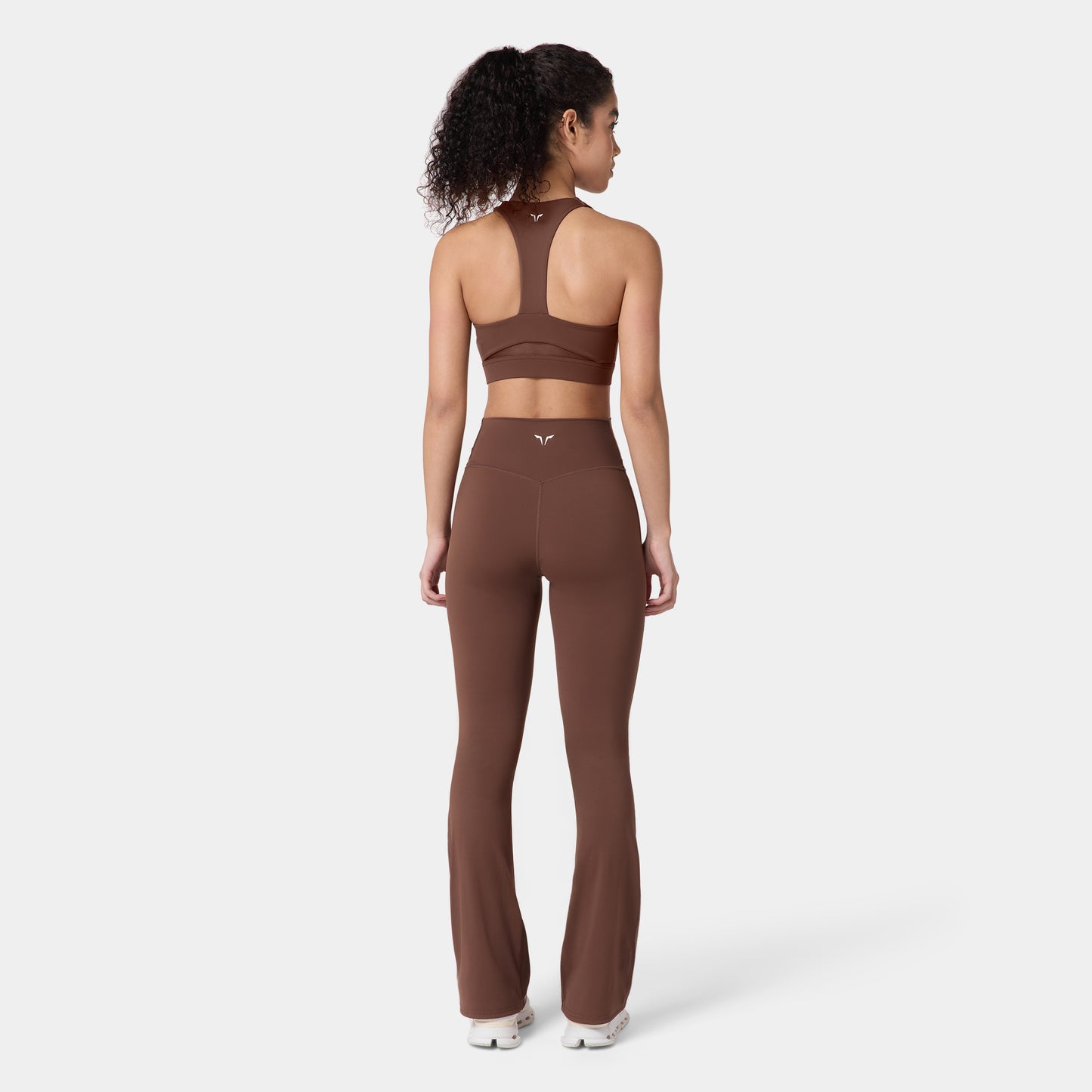 High Rise Flared Pants - Chestnut
