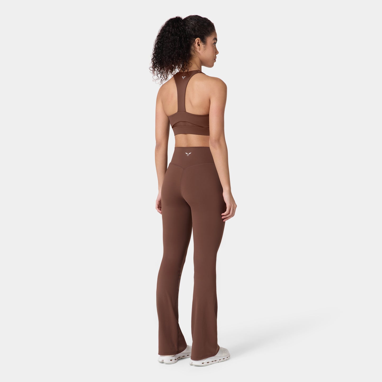 High Rise Flared Pants - Chestnut