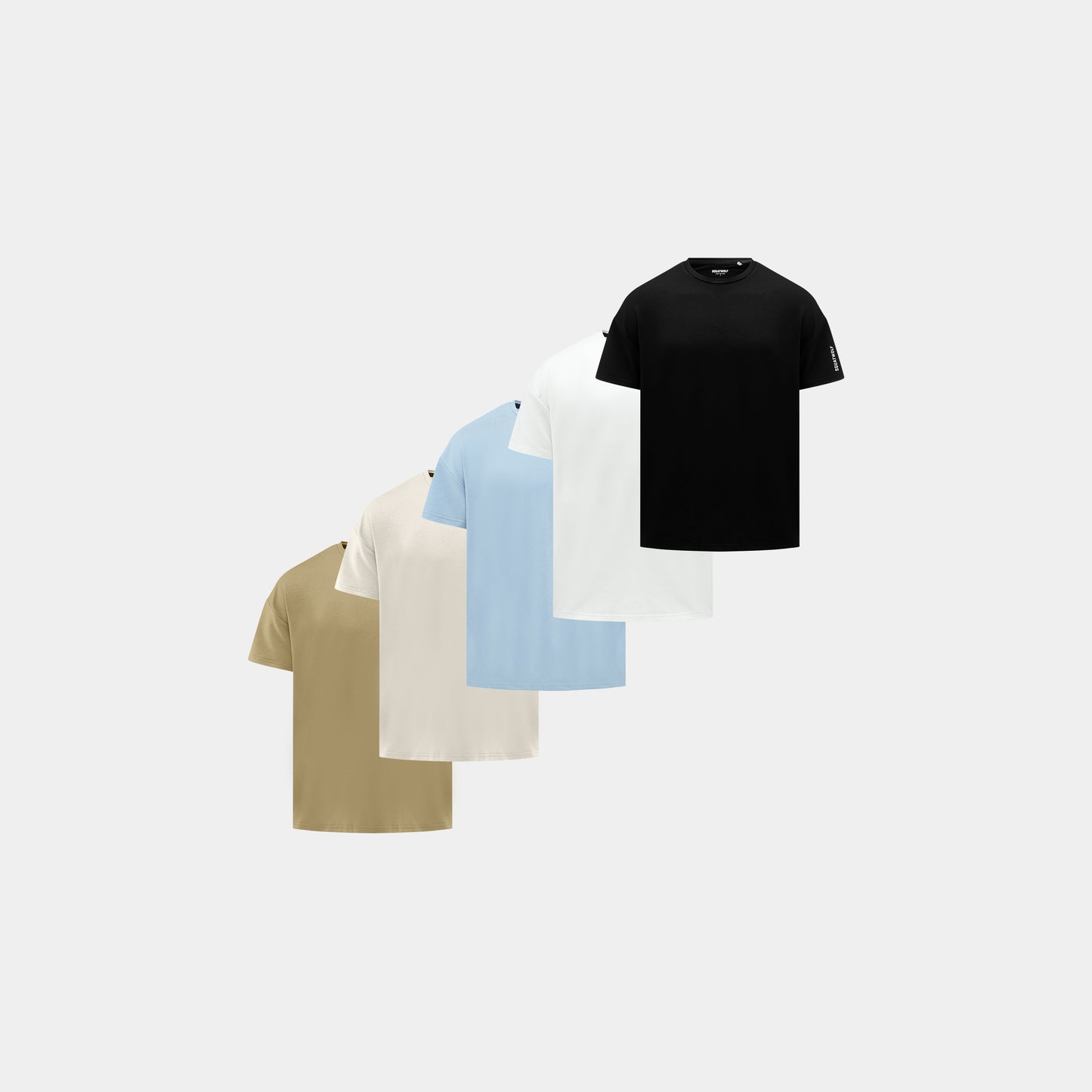  تيشيرت فاونديشن فضفاض - 5 قطع