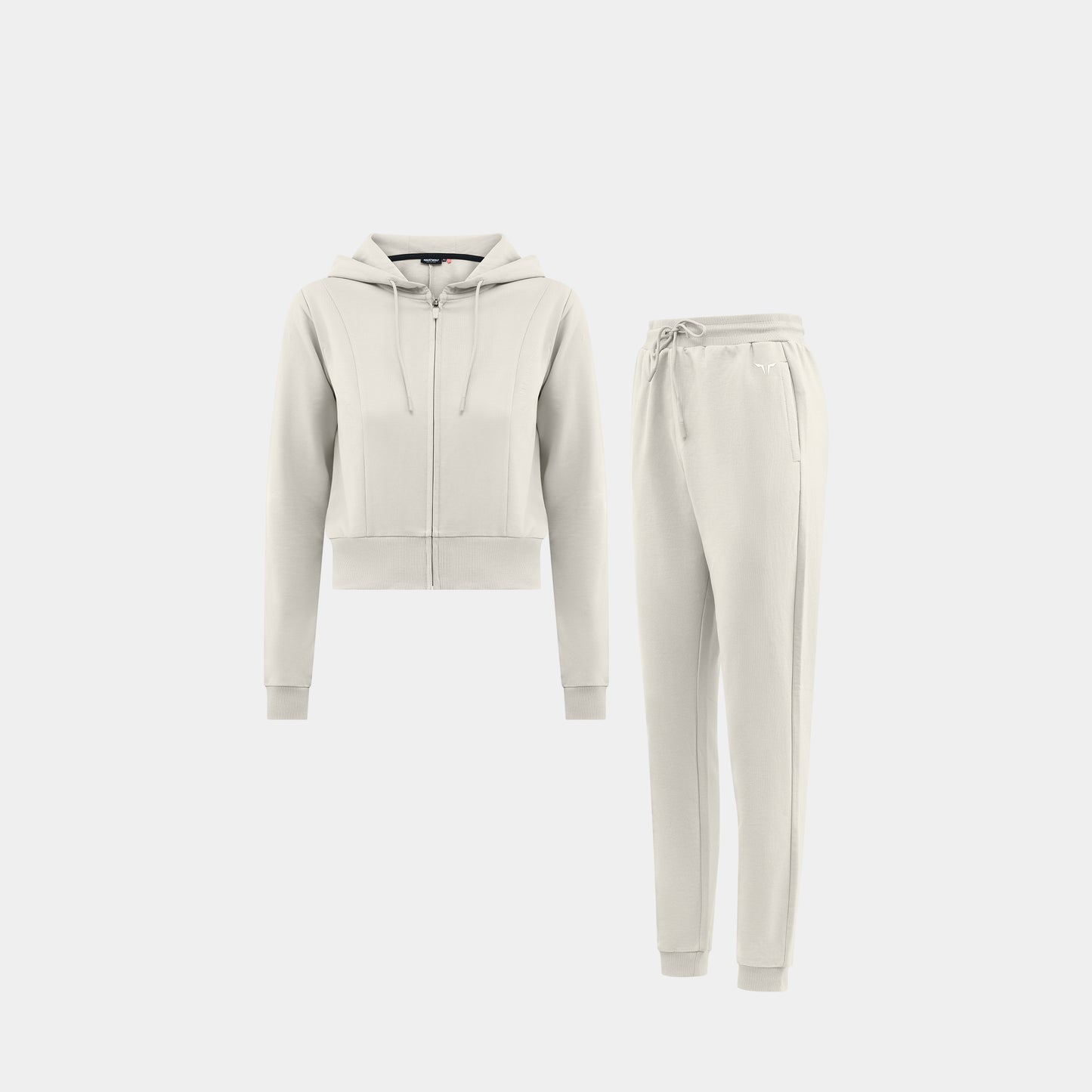 طقم الإحماء - فضي مطفي