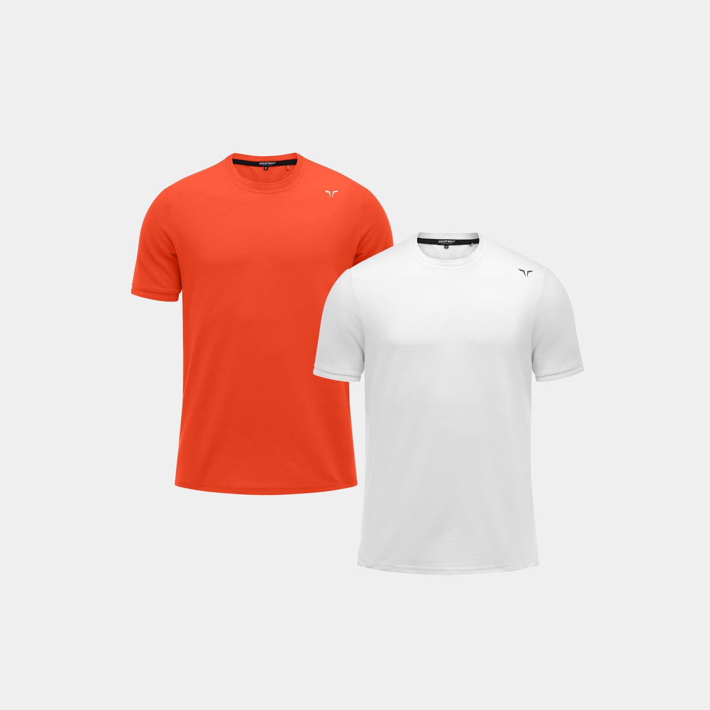 Core Crew Cut Tee 2 Pack – Orange.Com & Pearl White |