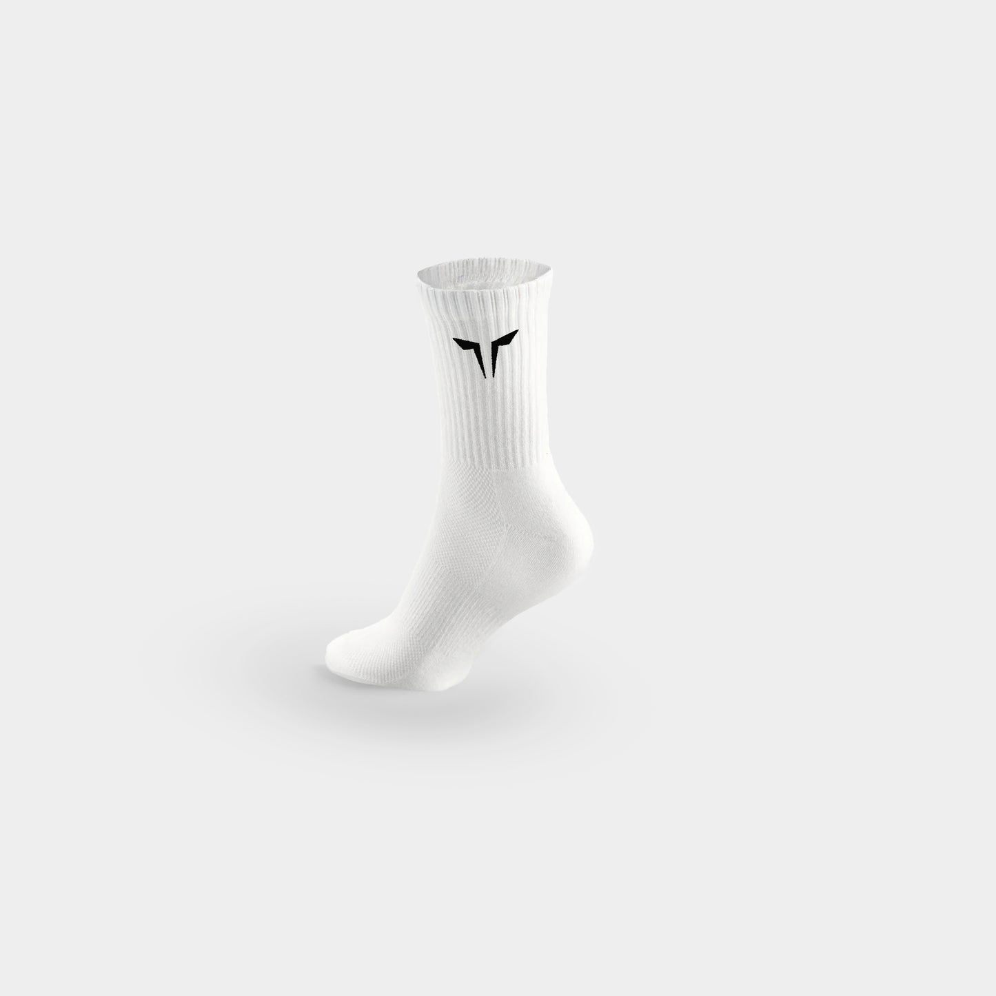 جوارب نصف الساق بالعلامة 3 قطع -أبيض لؤلؤي