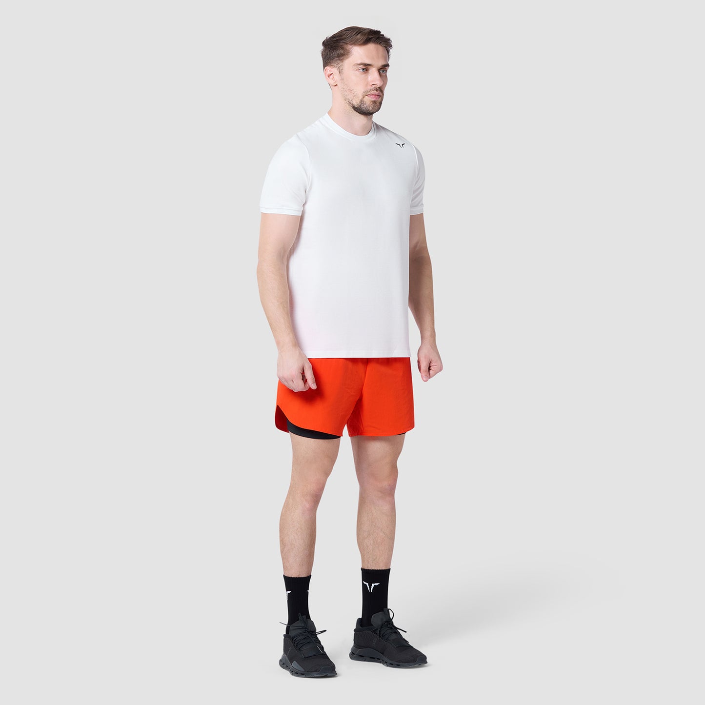 كور تيشرت بياقة مستديرة -  أبيض لؤلؤي