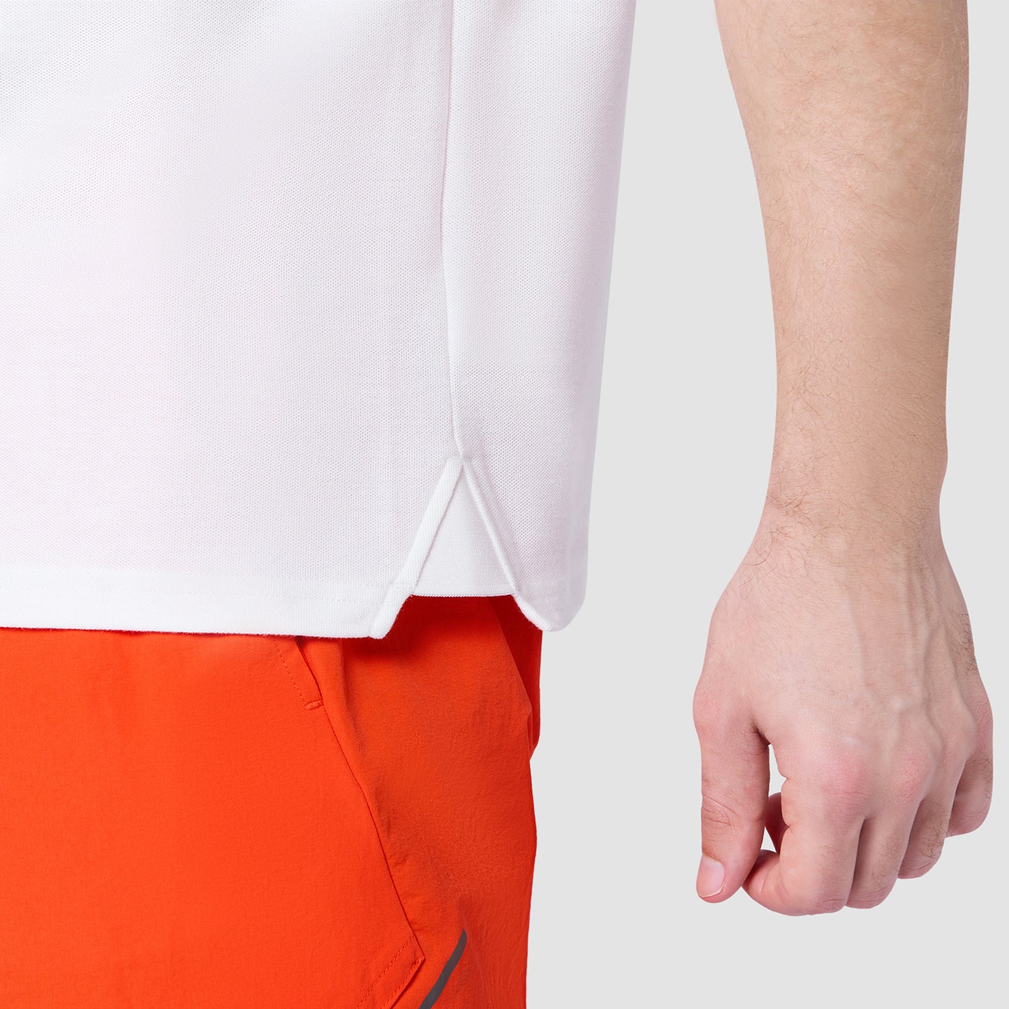 كور تيشرت بياقة مستديرة -  أبيض لؤلؤي