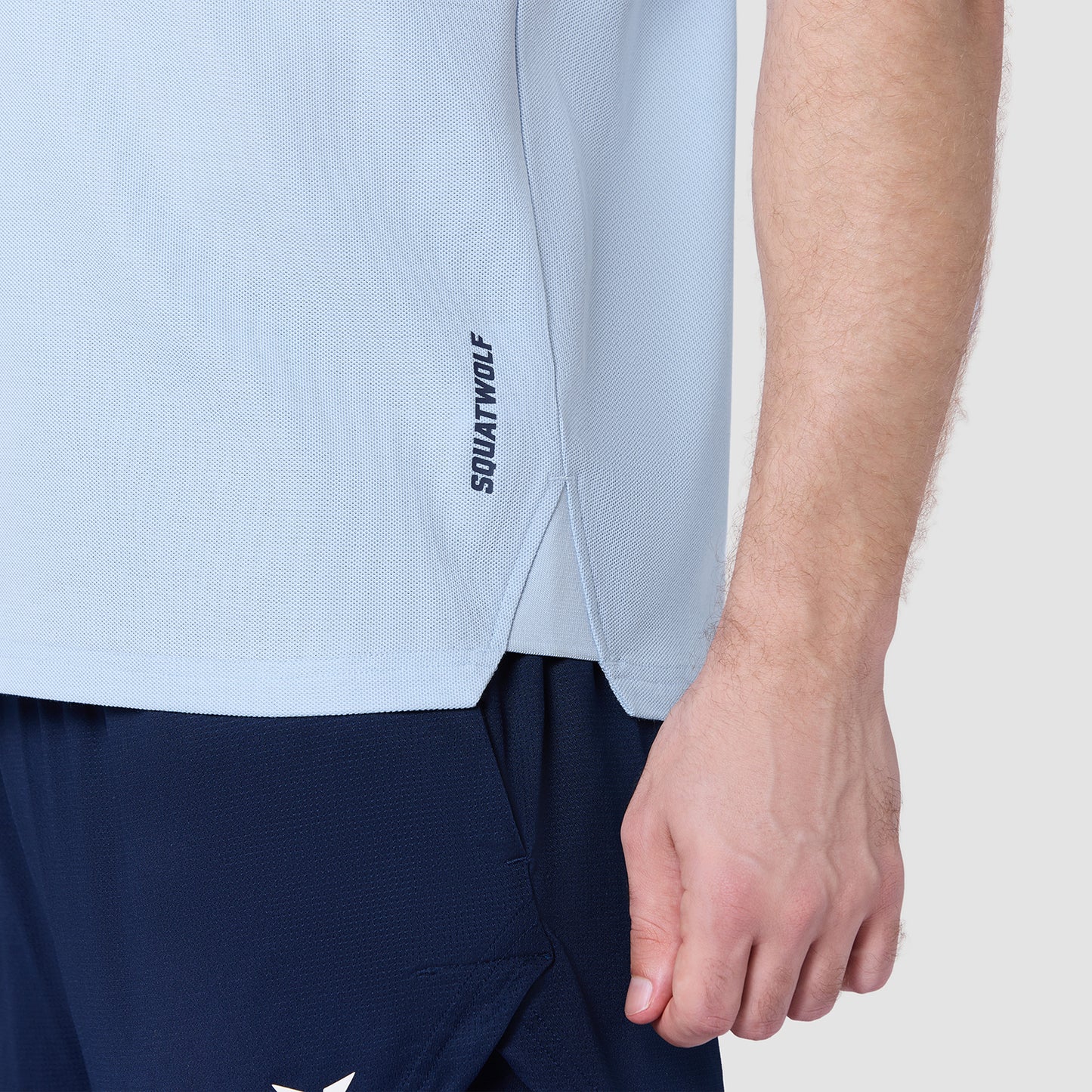 تيشيرت بولو كور أوفر أتشيفر - أزرق سماوي