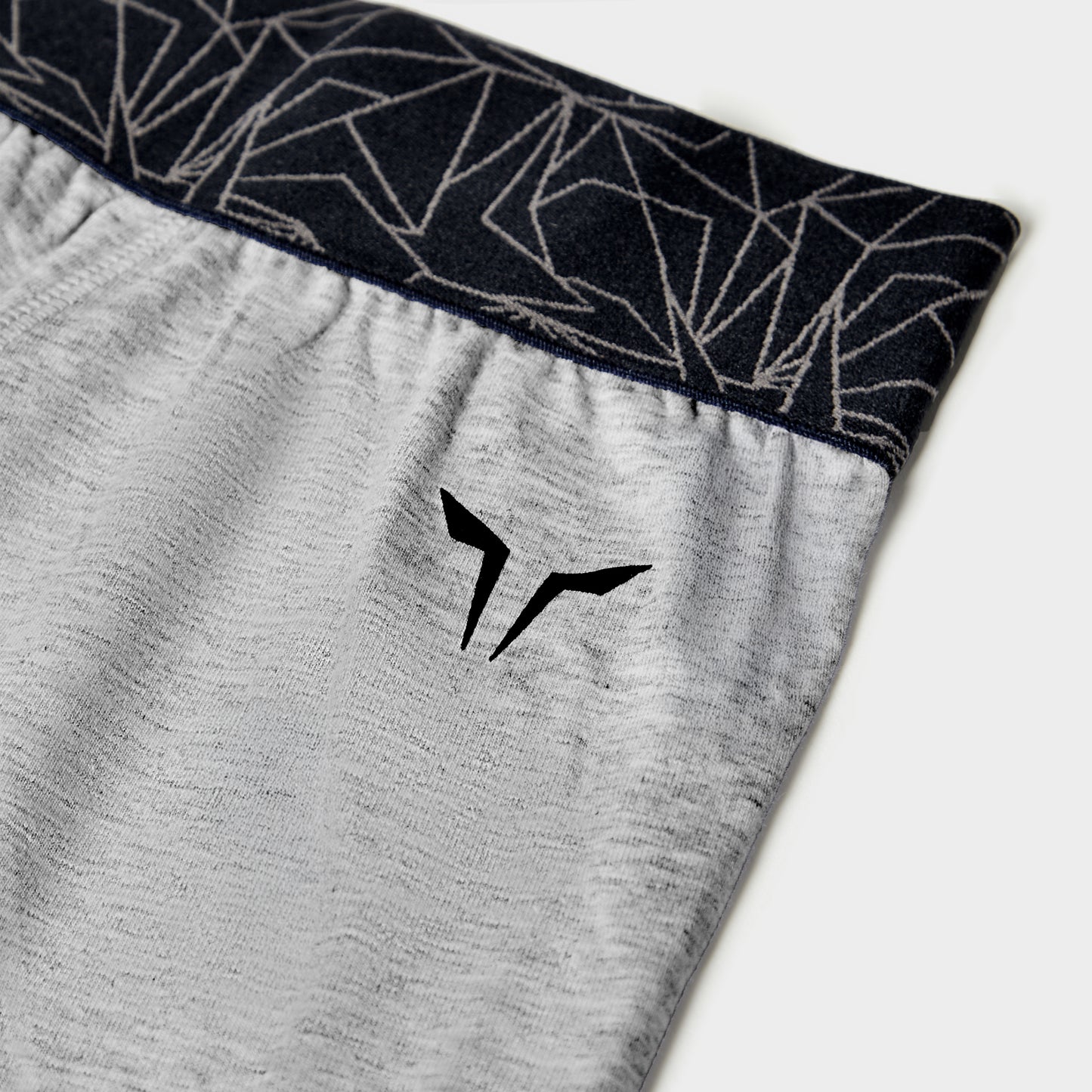 بوكسر 5 انش قطني 3 قطع  - رمادي فاتح مارل