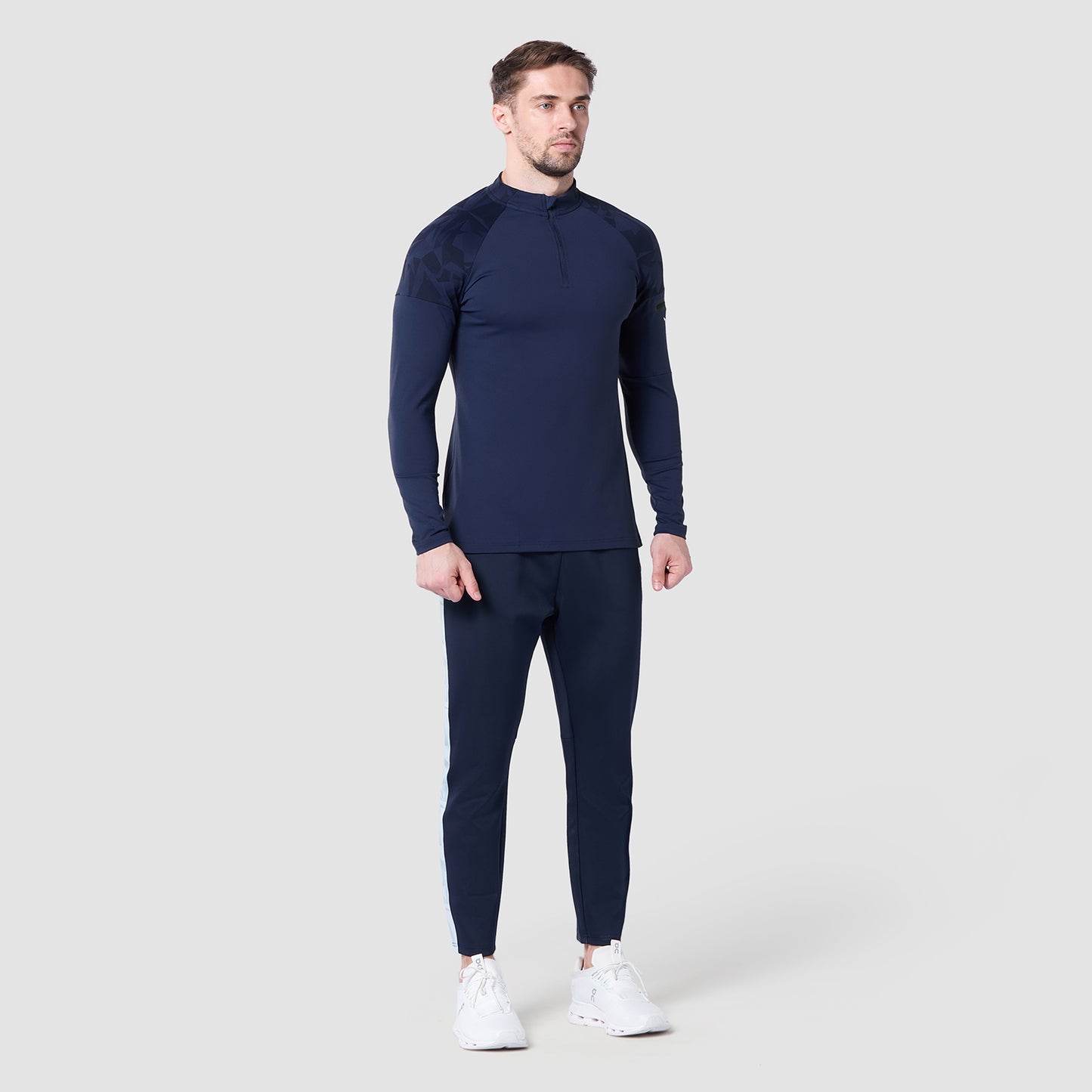 بلوزة إيفولف 2.0 للركض - نمط تموية كحلي