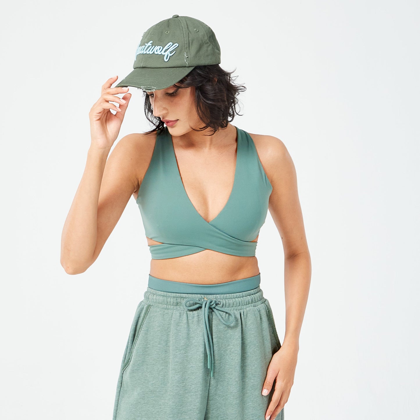 قبعة بيسبول ريتروجراد - أخضر غامق