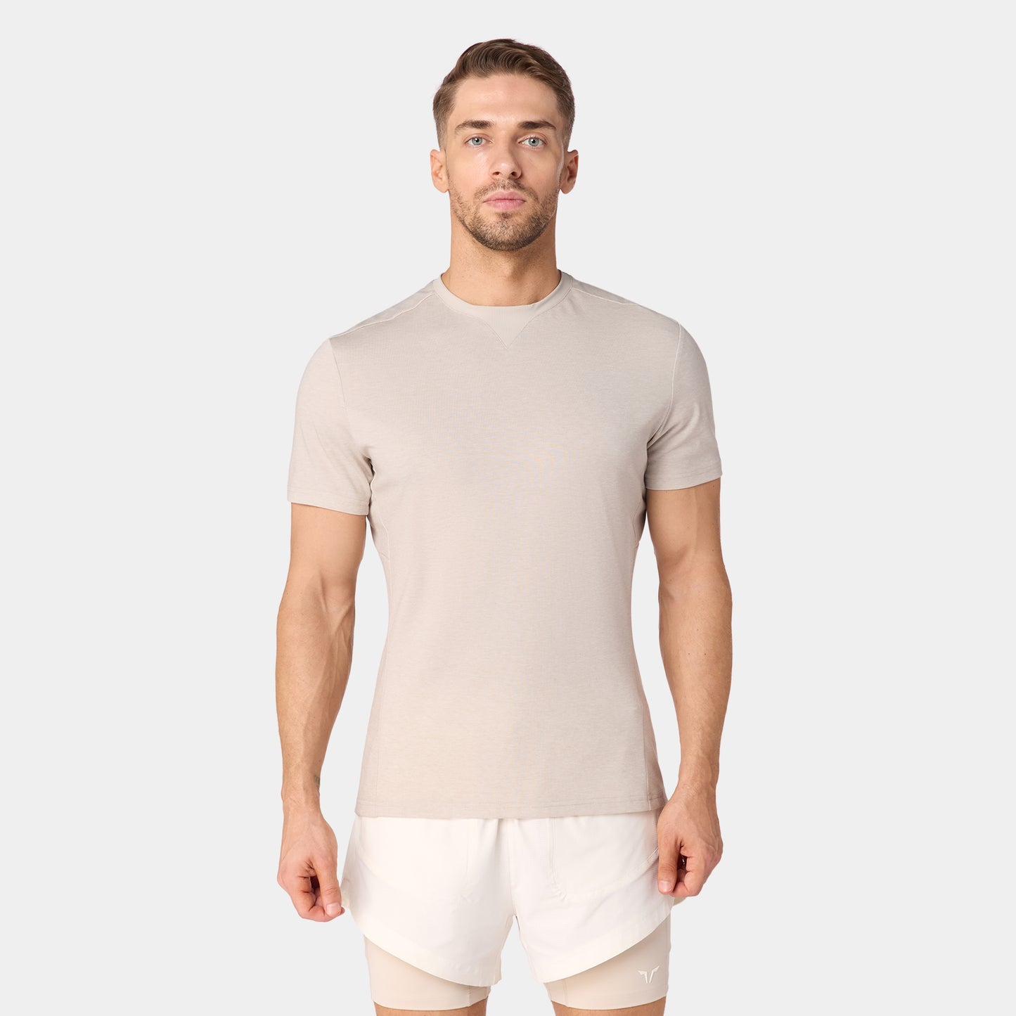 نيوتك تيشيرت آكت دراي® بأكمام قصيرة - فضي مطفي مارل