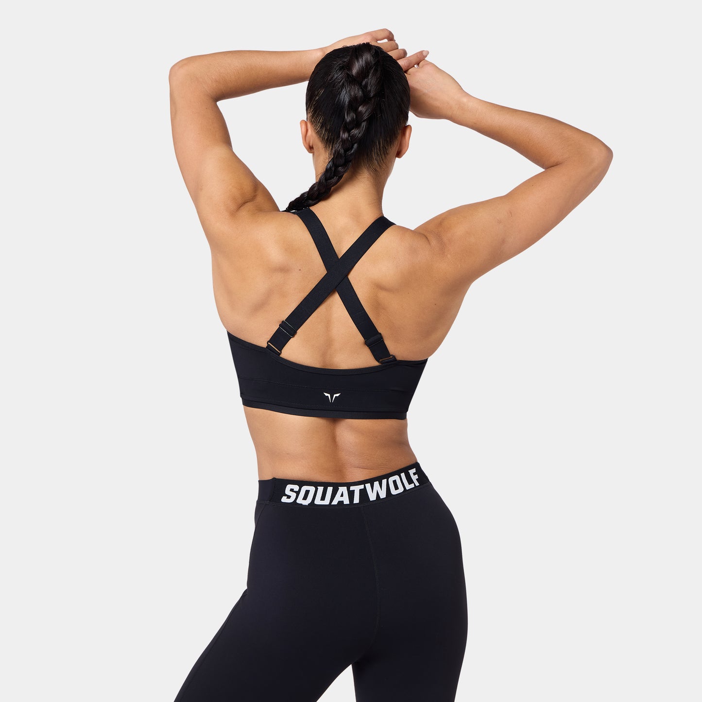 حمالة صدر بتقاطع خلفي و سحاب قابلة للتعديل - أسود