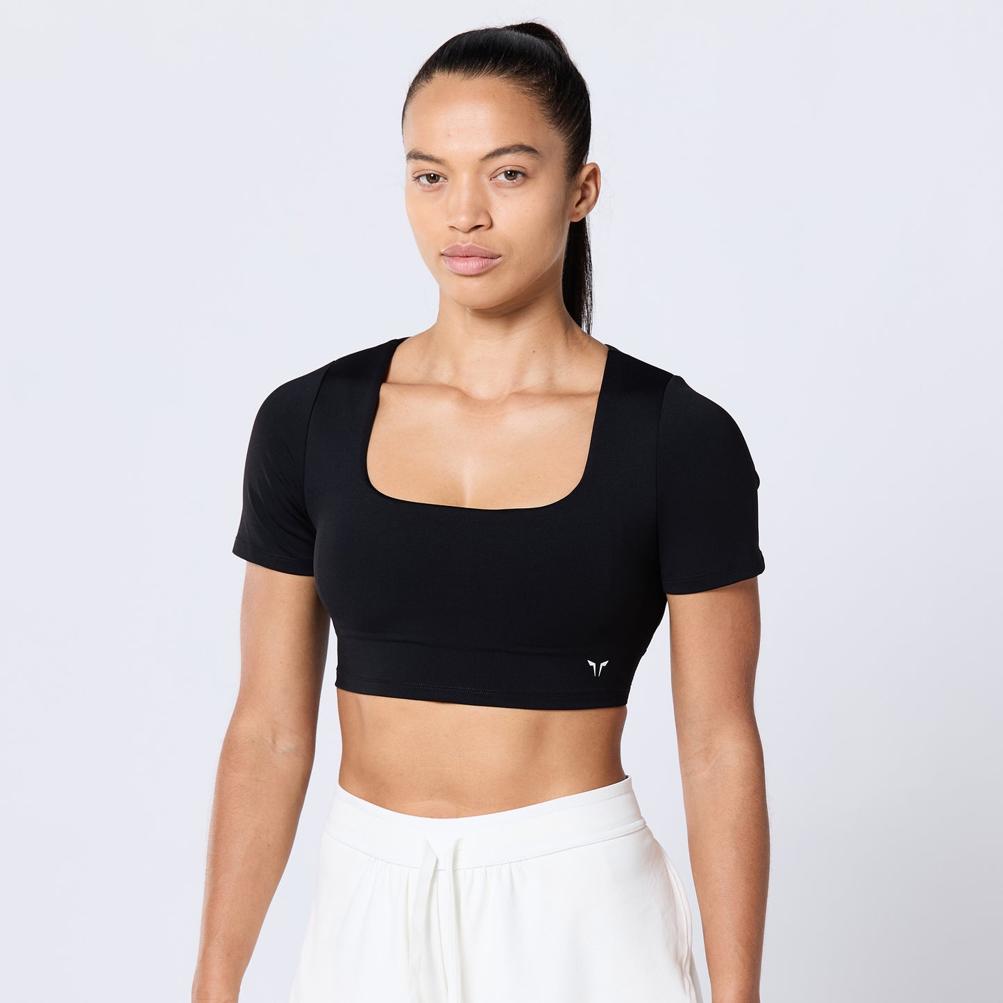 توب ضد الانزلاق مع حمالة صدر عالية التحمل - أسود