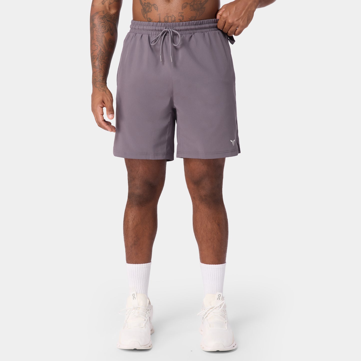 شورت فاونديشن 7" - رمادي ثلجي