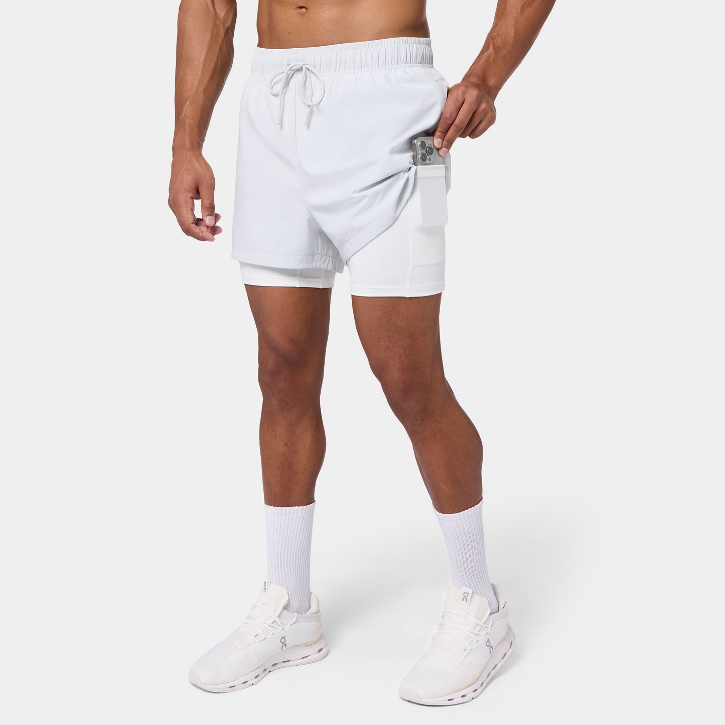 Limitless 2-In-1 5" Shorts - Oyster Mushroom