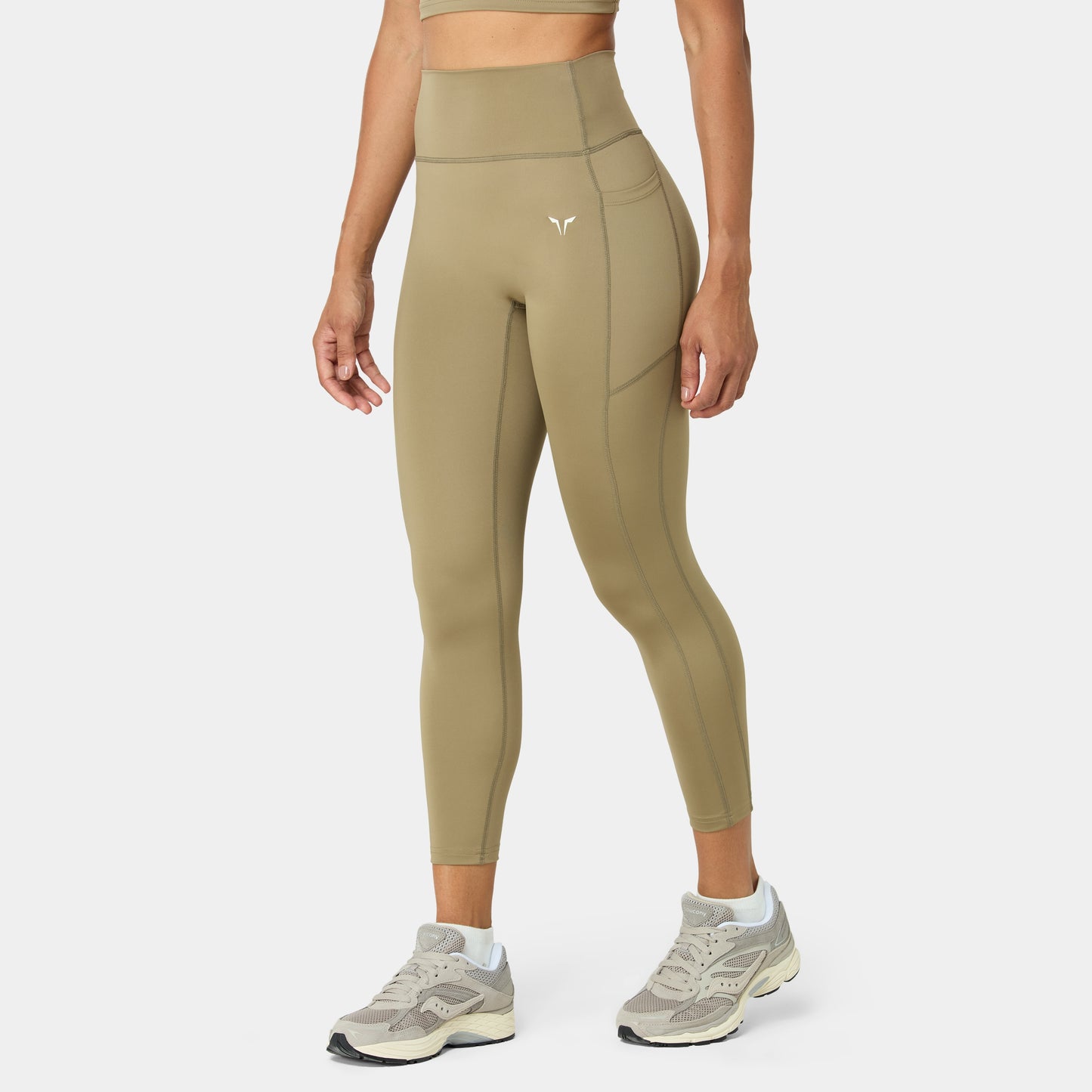 ليقينز بخصر مرتفع 24" - زيتوني