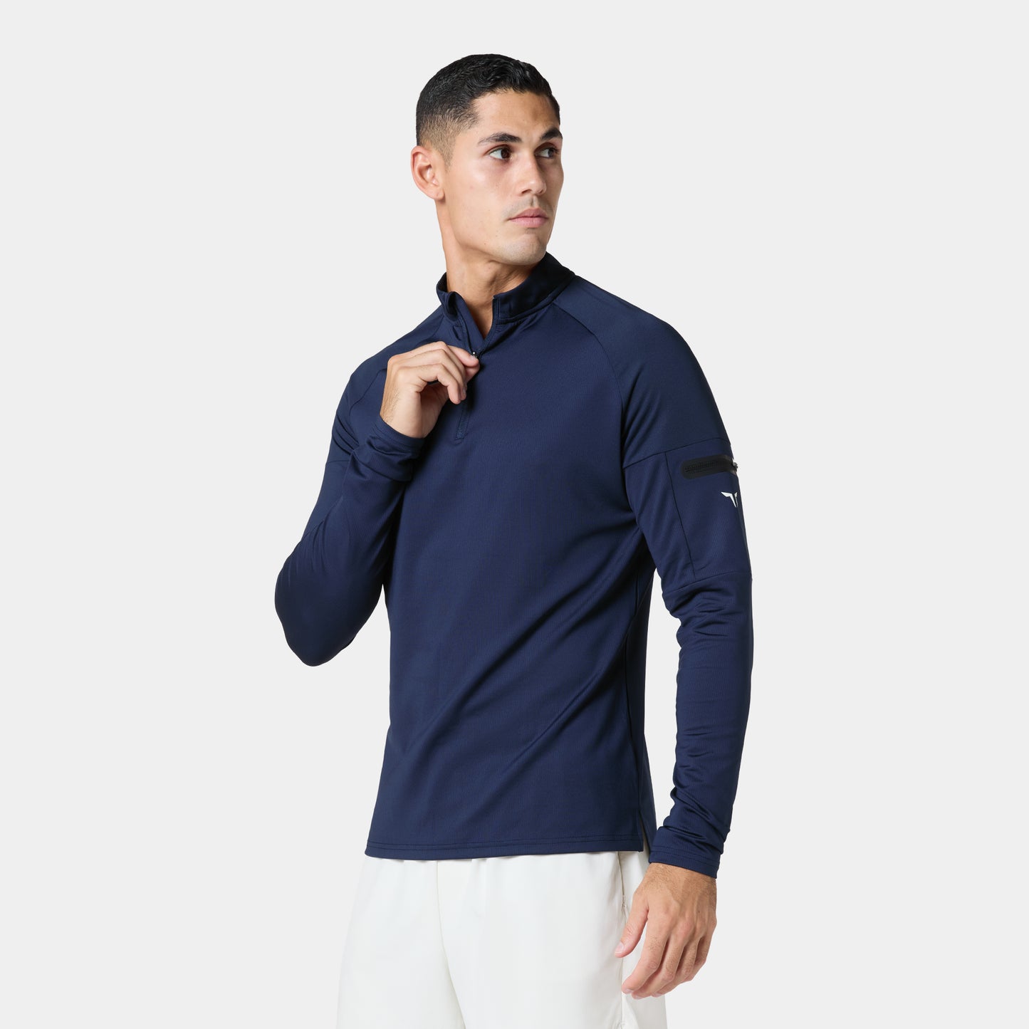 آكت دراي® الفا ربع سحاب بأكمام طويلة - كحلي