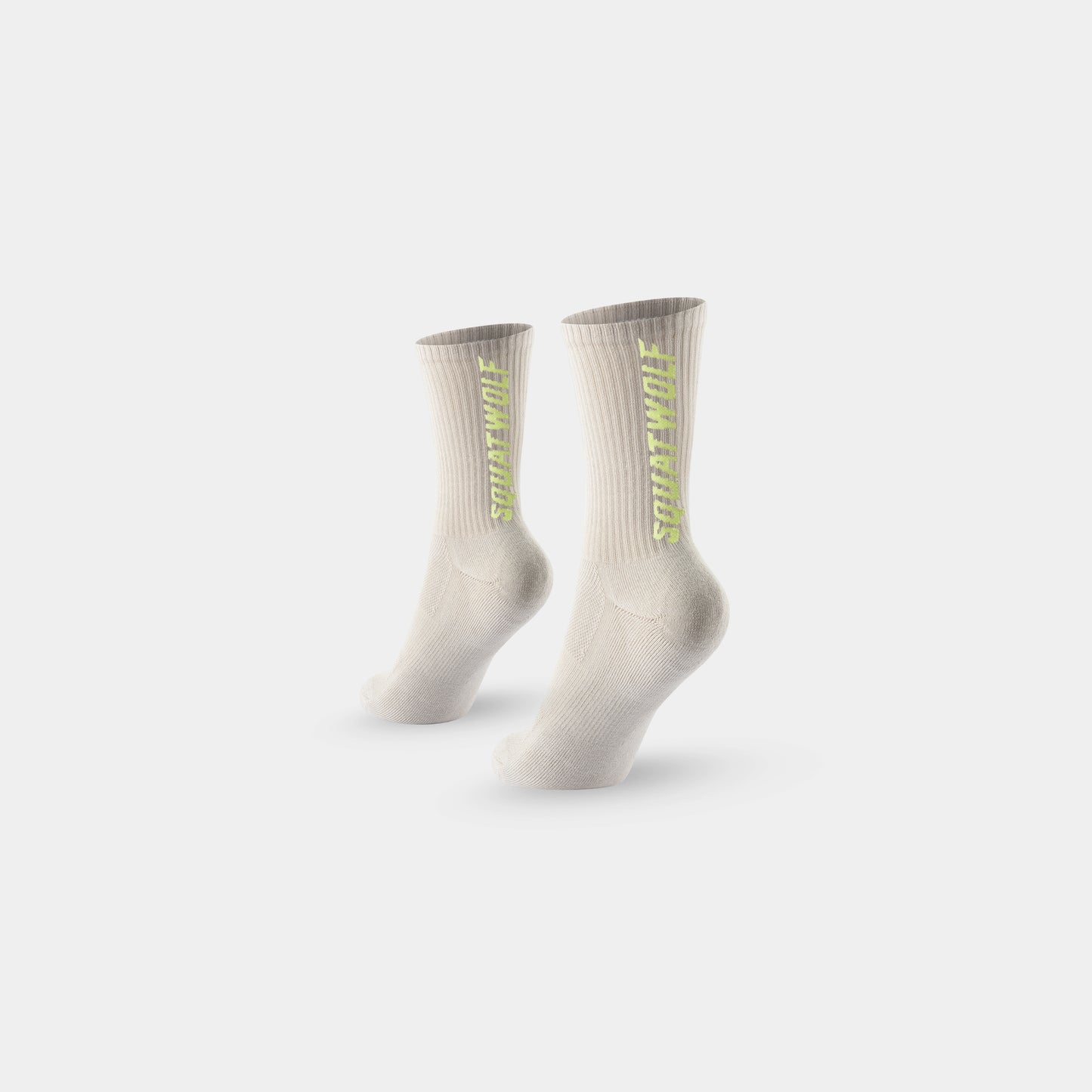 جوارب نصف الساق بشعار 3 قطع - فضي مطفي