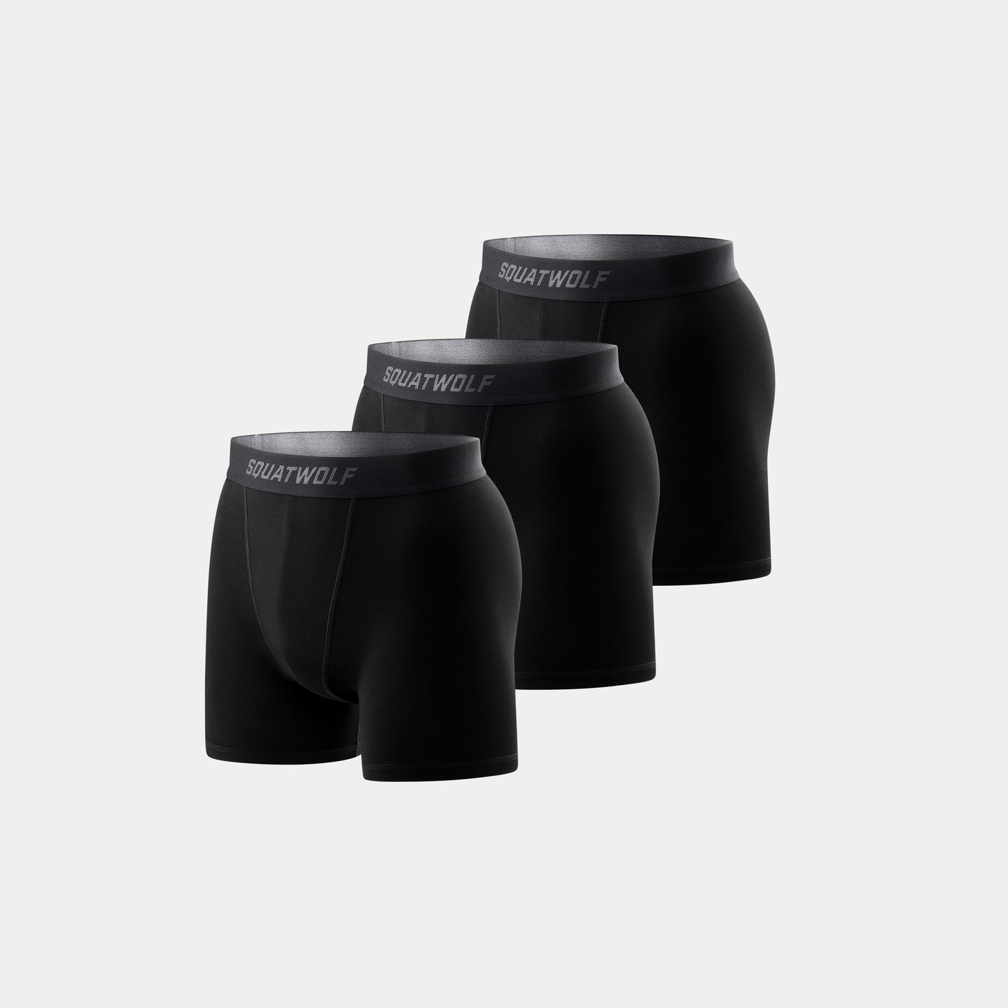بوكسر قطني 5" 3 قطع - أسود