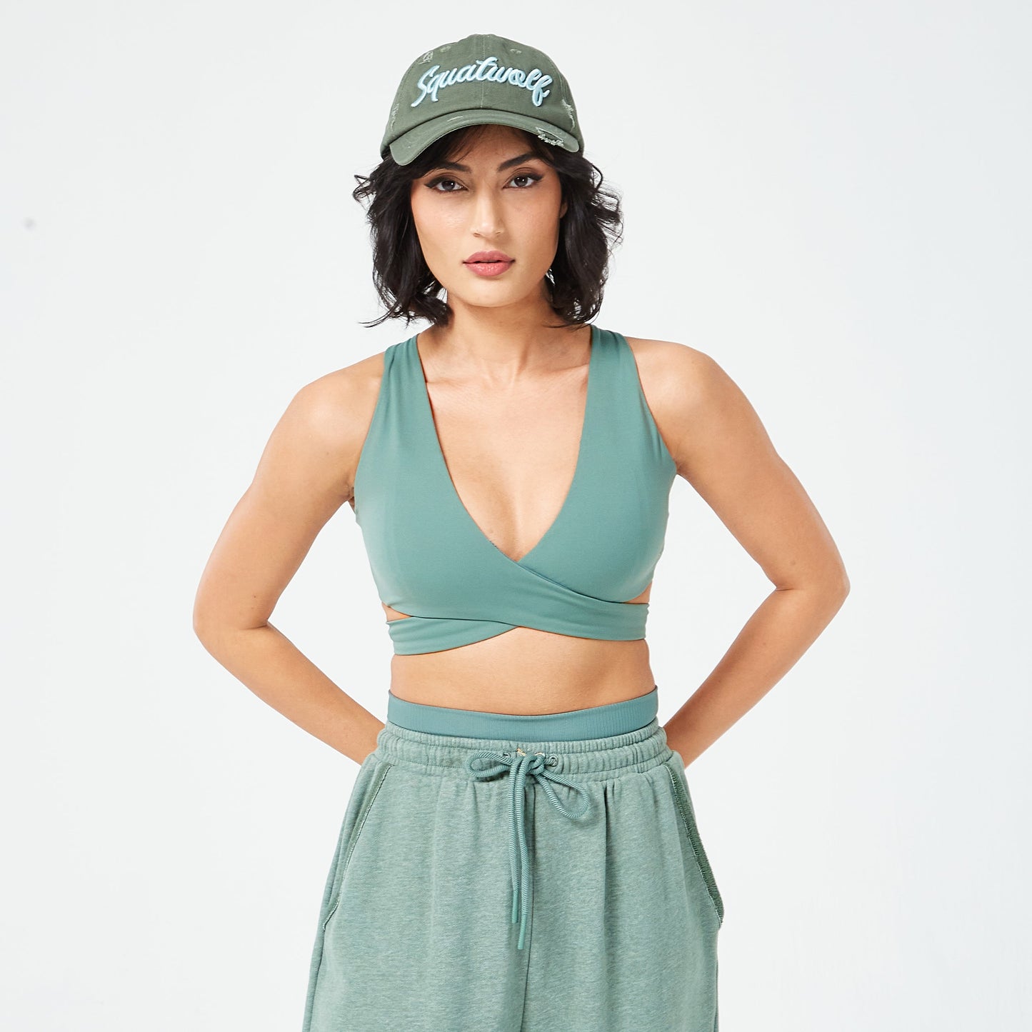 قبعة بيسبول ريتروجراد - أخضر غامق