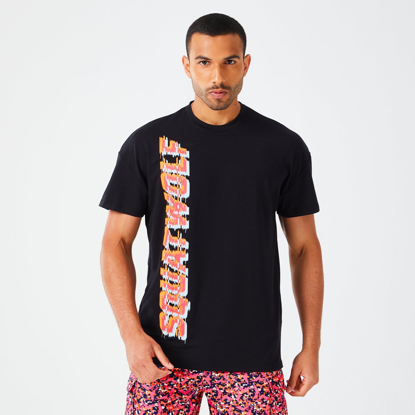 Glitch Oversized T-shirt - Black
