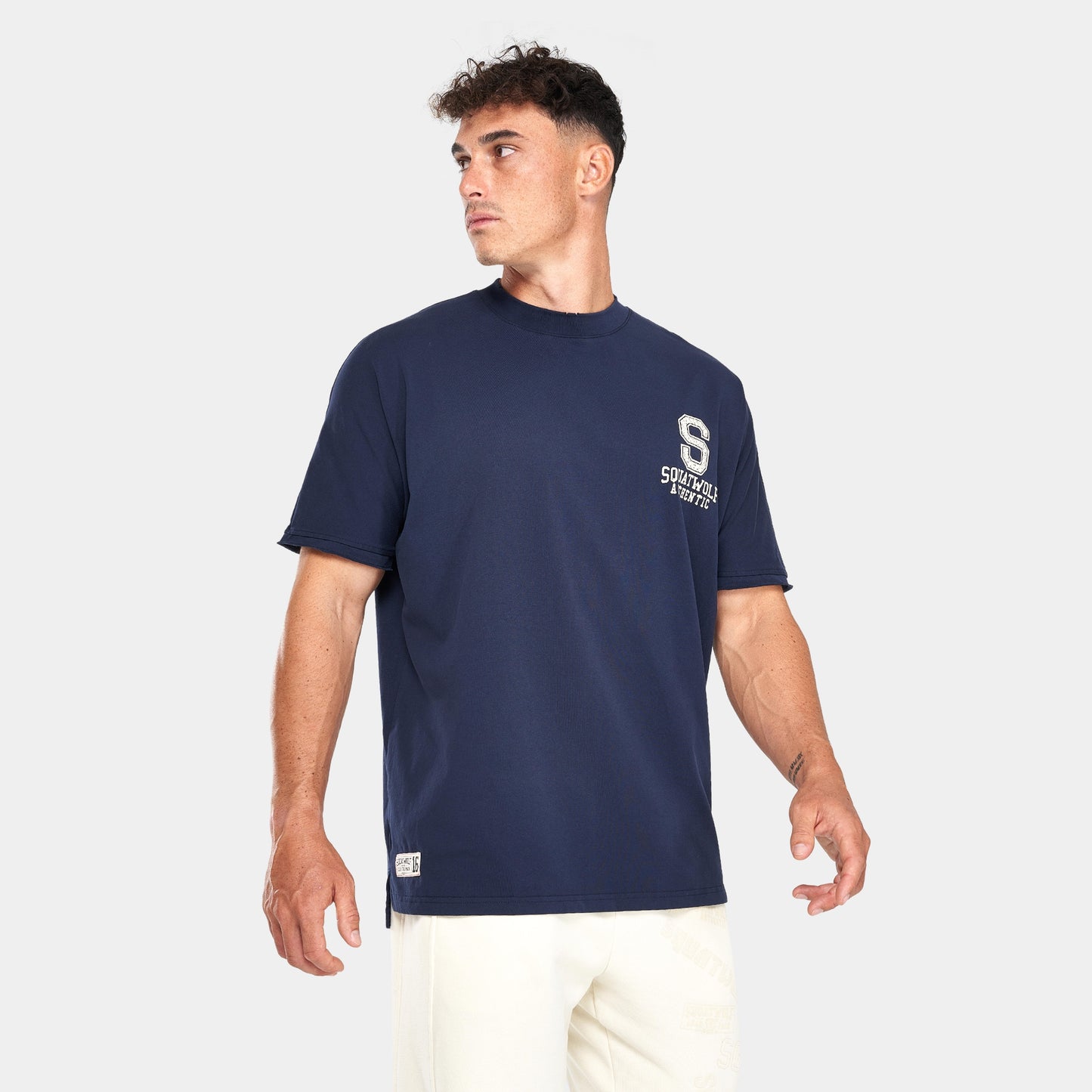 Stay Authentic Oversized T-shirt - Navy
