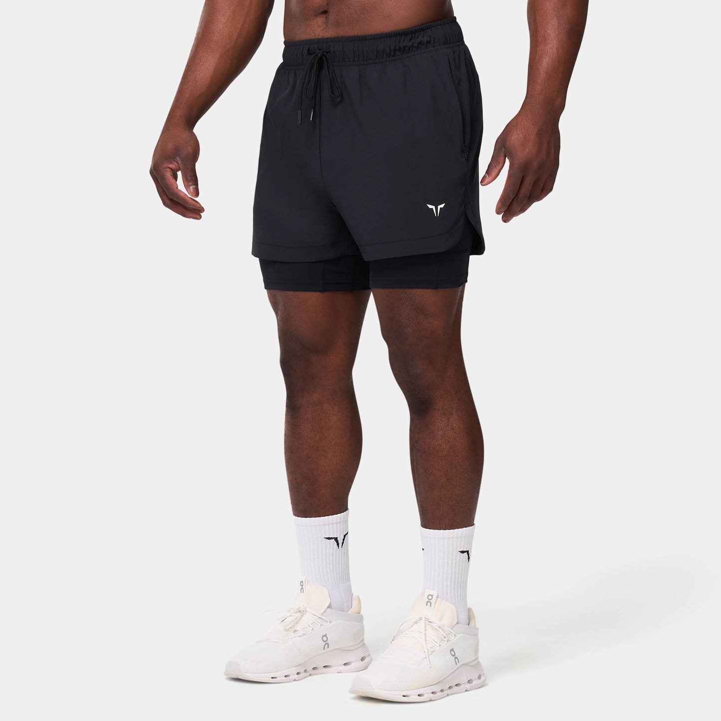 ليمتليس شورت 2 في 1 5" - أسود 