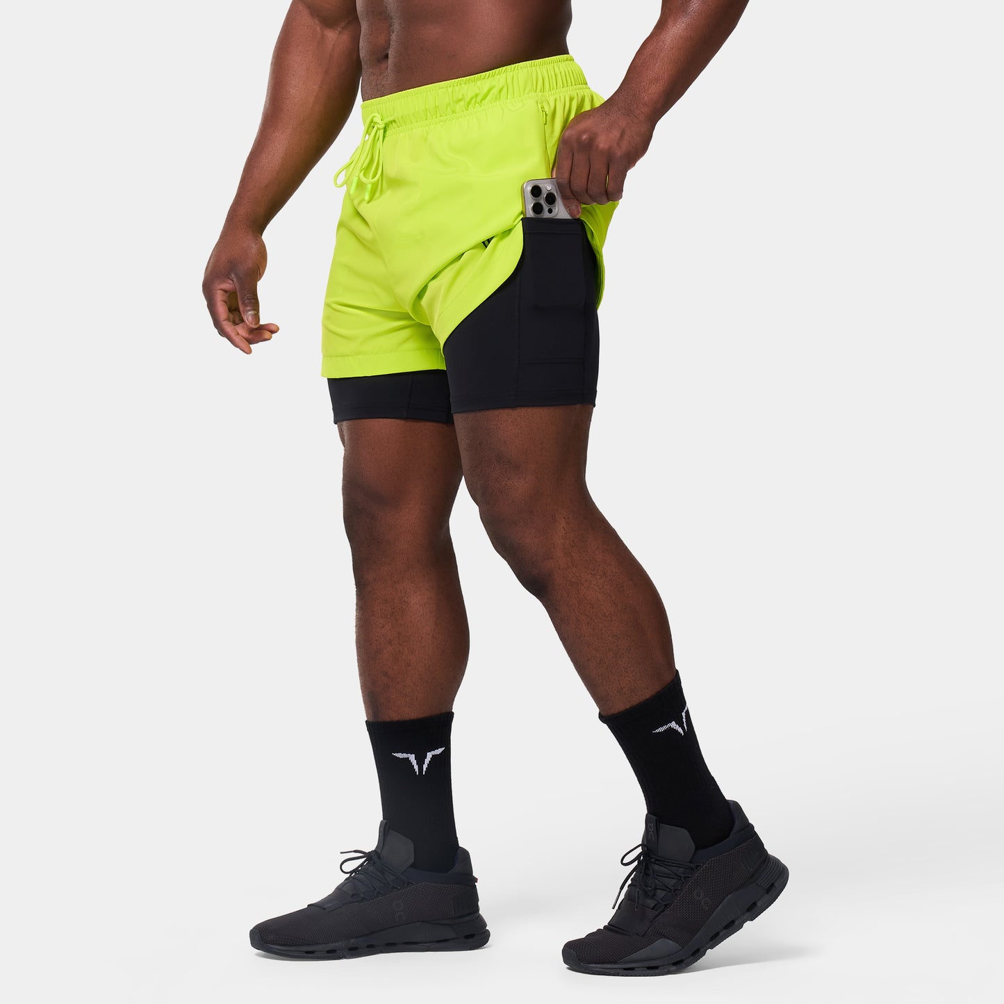 Limitless 2-In-1 5" Shorts - Fluo Yellow