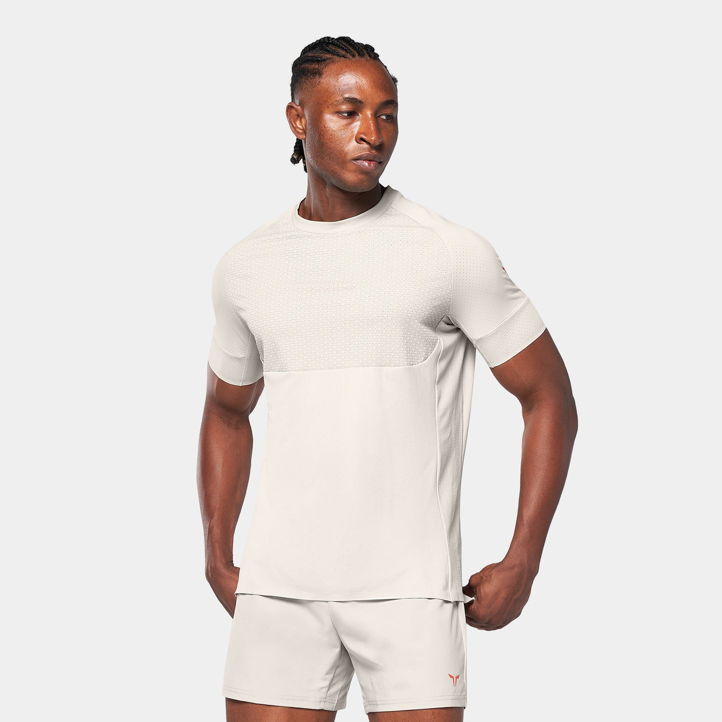 لاب 360° تيشيرت أكت دراي® باور مضاد للإنزلاق - فضي مطفي