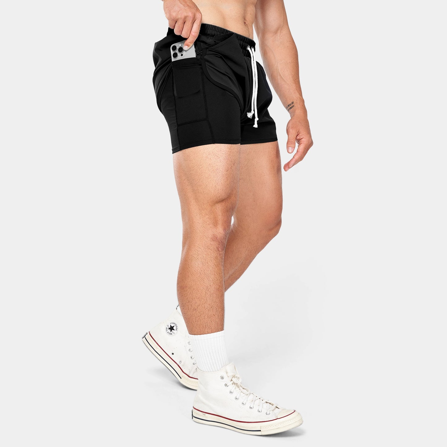 3" Jogger Shorts - Black