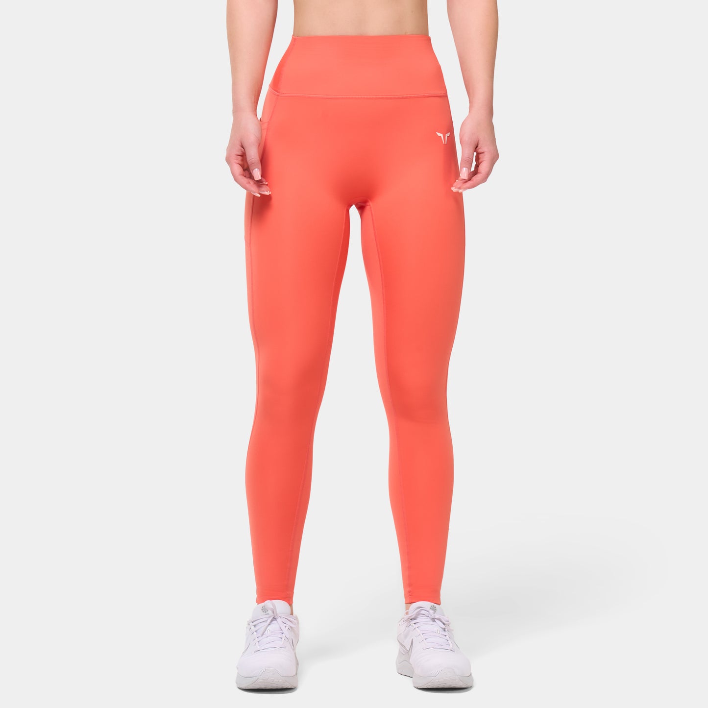 ليقنز بخصر مرتفع 27" - مرجاني