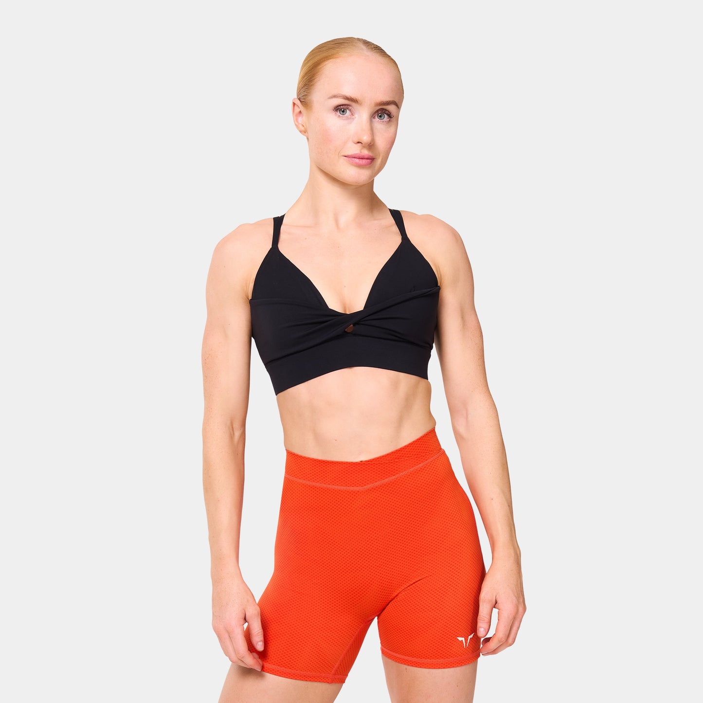 حمالة صدر بتصميم تويست أمامي- أسود 