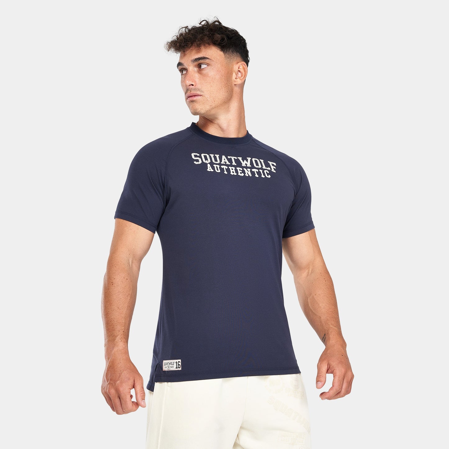 تيشيرت رغلان جرافيكي رياضي - كحلي