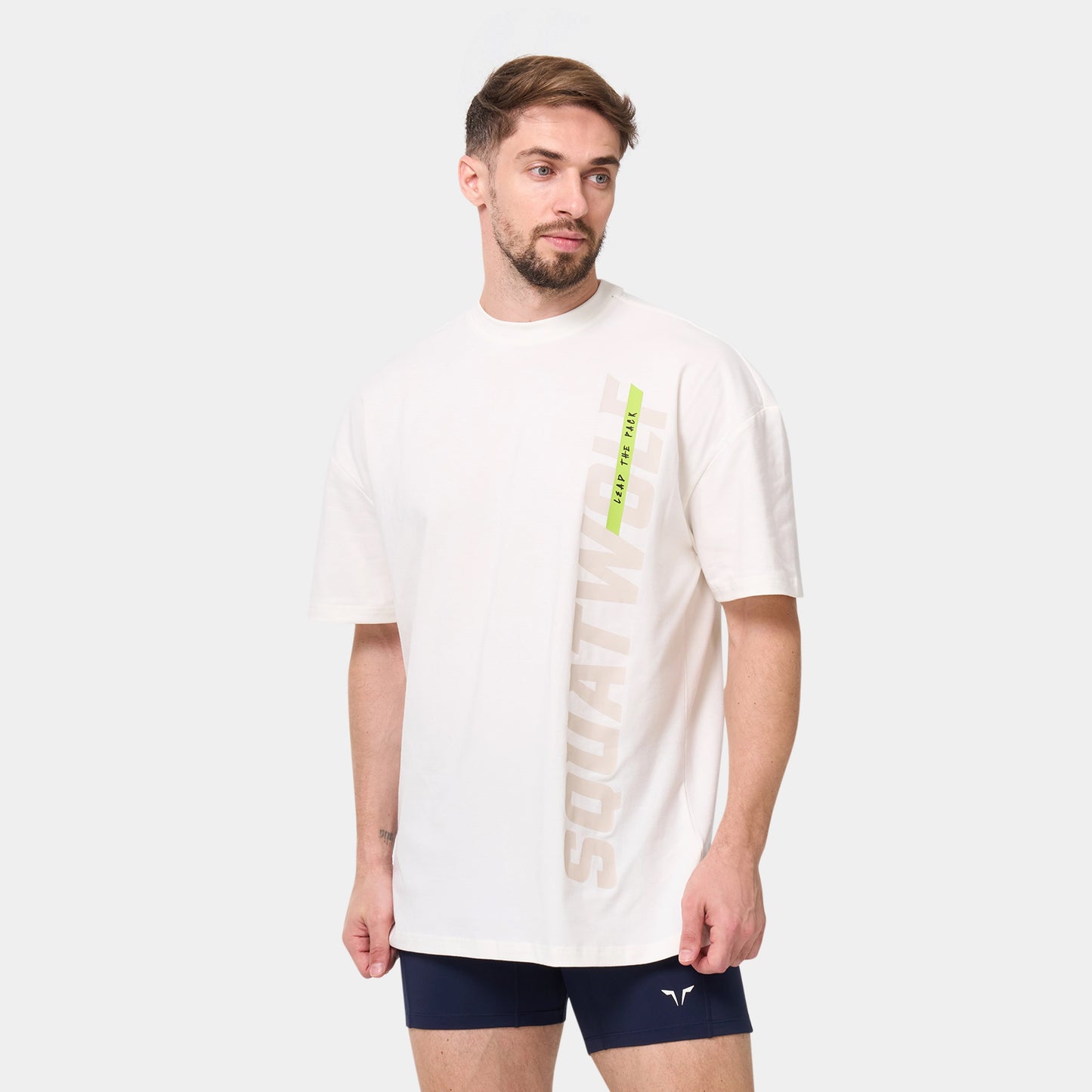 Core Oversize Graphic T-shirt - Pearl White