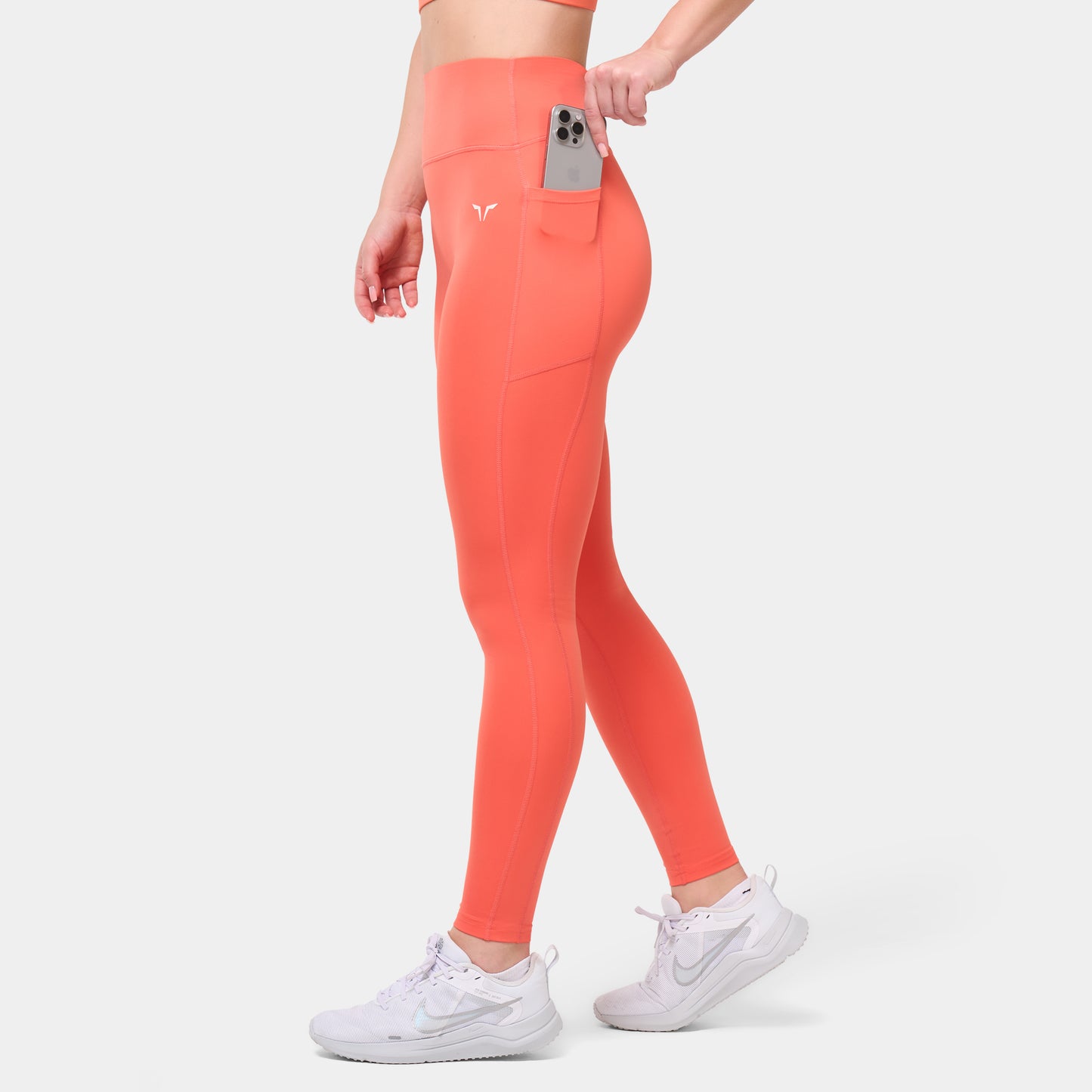 ليقنز بخصر مرتفع 27" - مرجاني