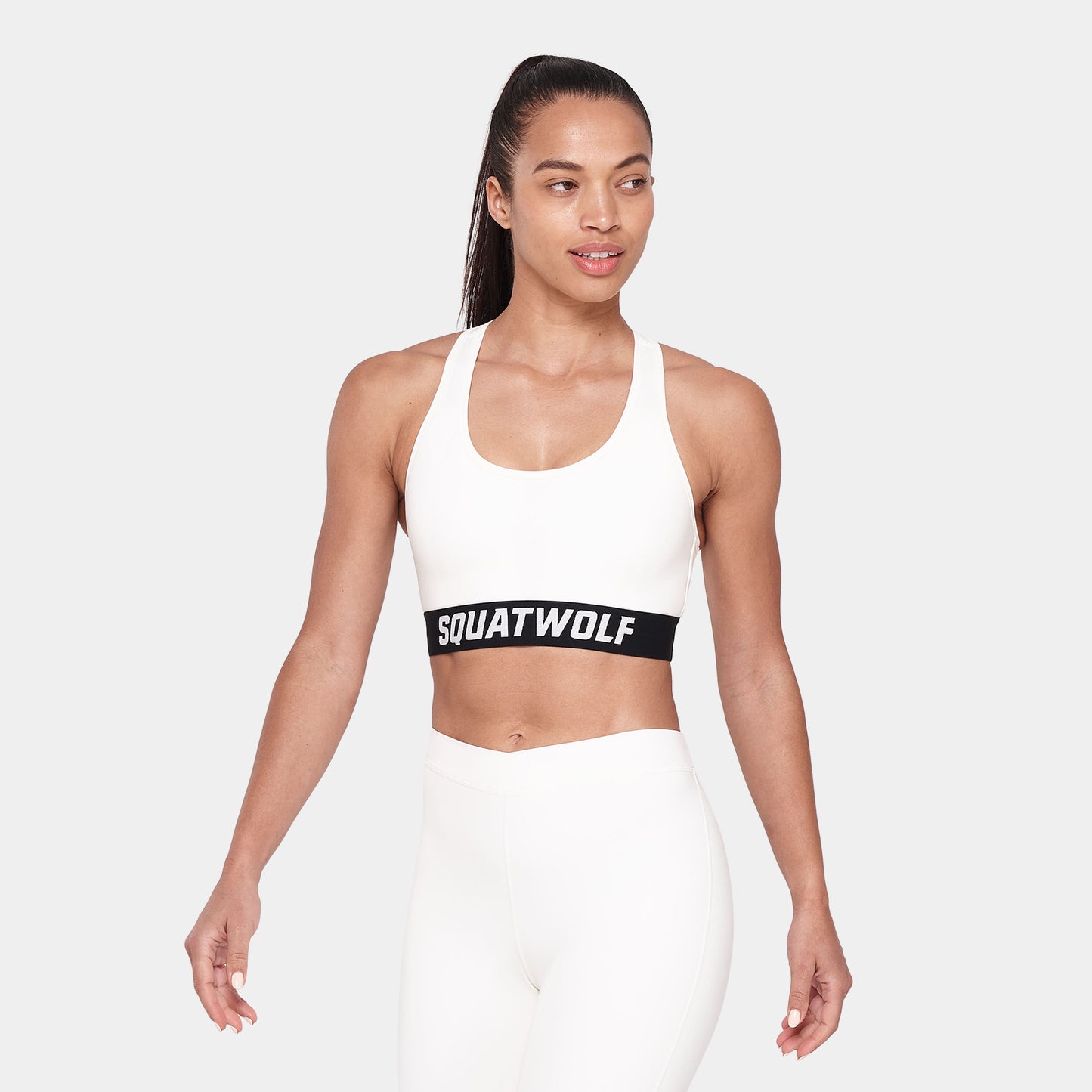 حمالة صدر ريسرباك بشعار - أبيض لؤلؤي