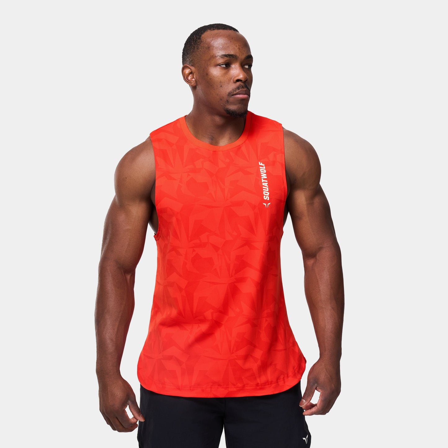 Warrior Cut Off Stringer 2.0 - Orange.Com Dot Camo