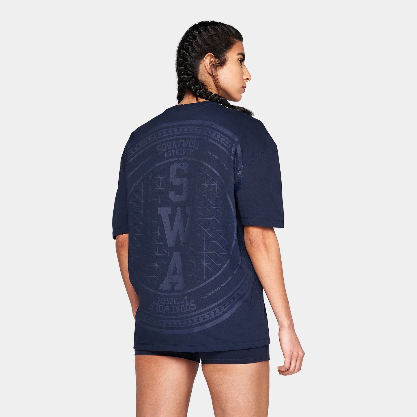 أوثنتيك تيشيرت جرافيكي فضفاض - كحلي