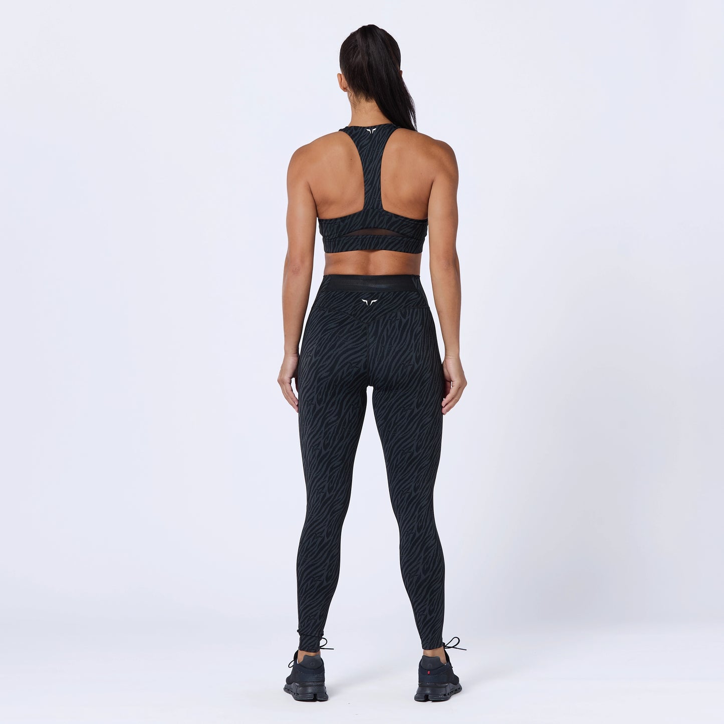 Anti-Slip Leggings 27" - Black Print
