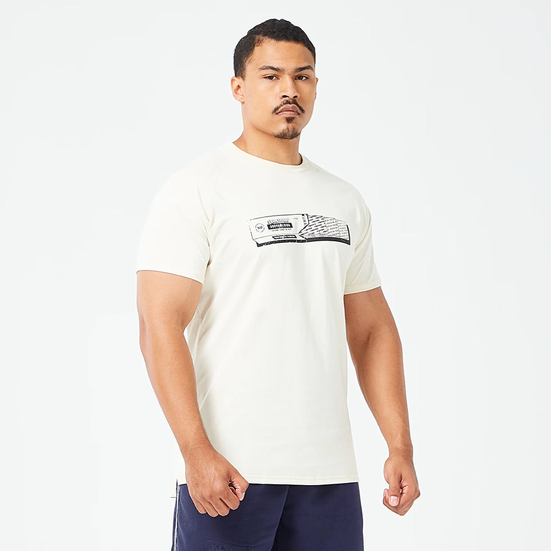 Golden Era Raglan Muscle T-shirt - Ecru