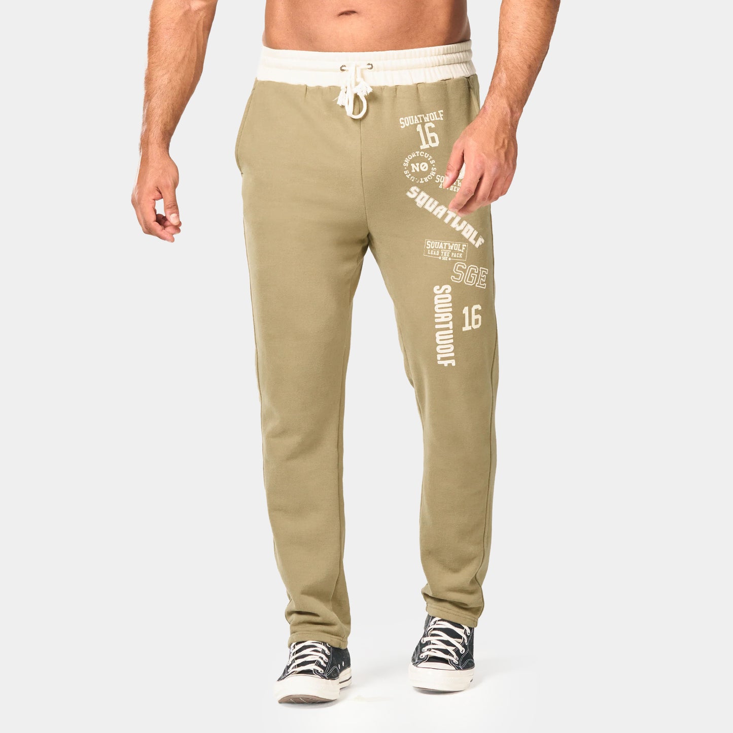 Golden Era Back-On-Track Joggers - Covert Green