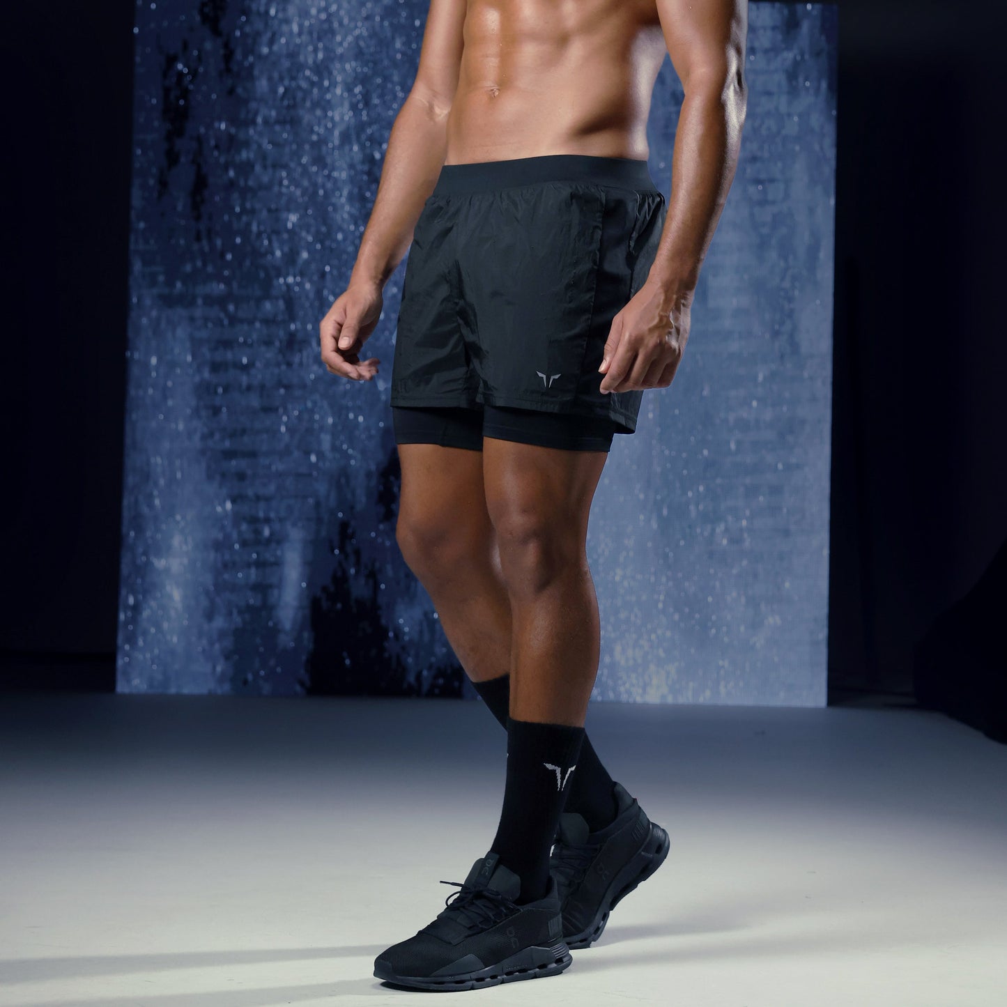 شورت لاب °360 برو 2 في 1 تي دراي™ - أسود