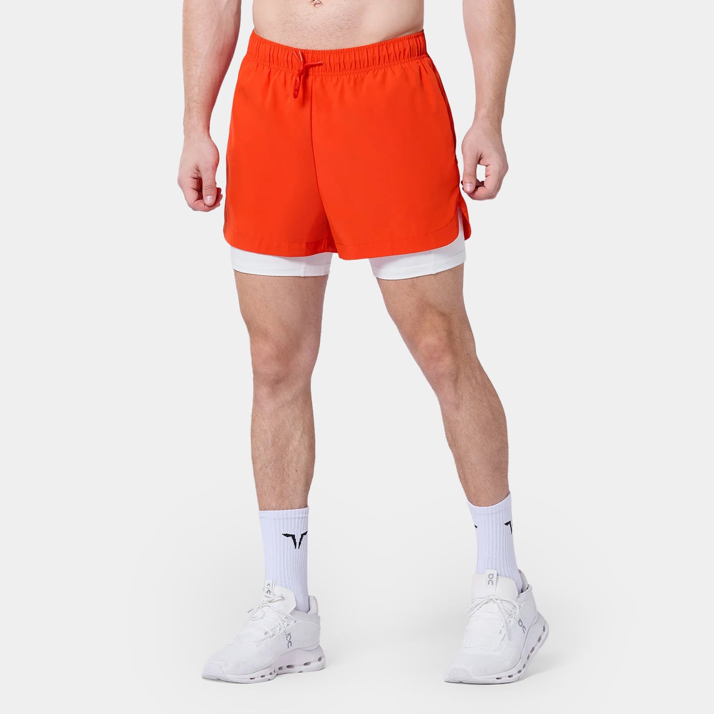 ليمتليس شورت 2 في 1 5 انش- برتقالي