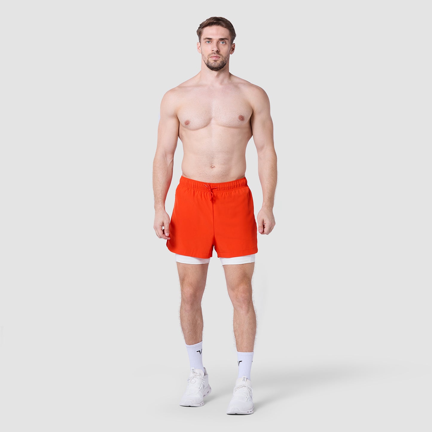 ليمتليس شورت 2 في 1 5 انش- برتقالي