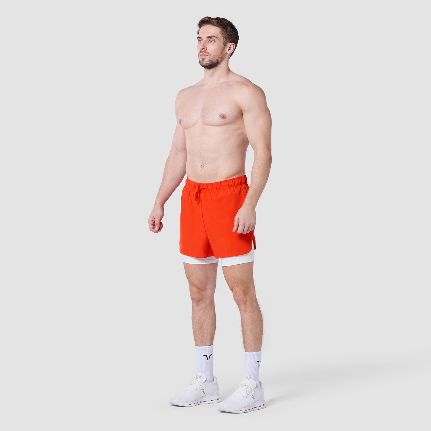 ليمتليس شورت 2 في 1 5 انش- برتقالي