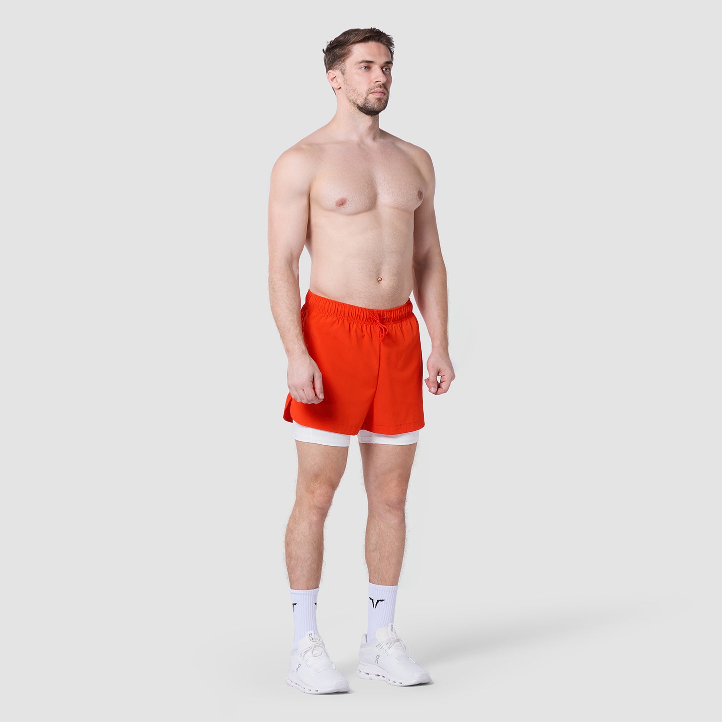 ليمتليس شورت 2 في 1 5 انش- برتقالي