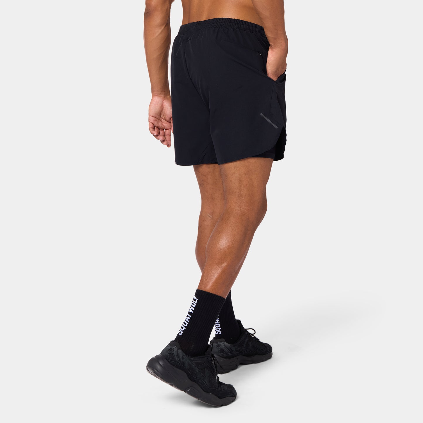ACTDRY® 2-In-1 5" Shorts - Black