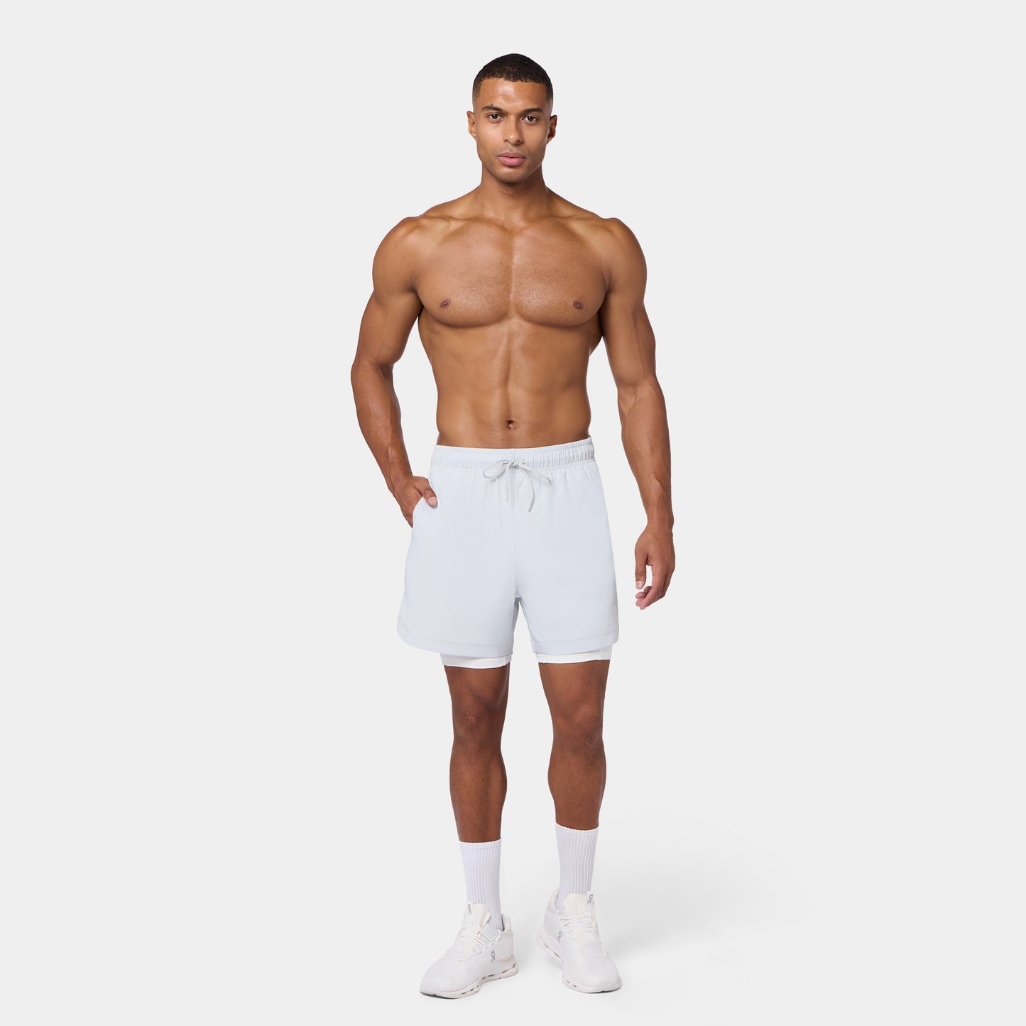 Limitless 2-In-1 7" Shorts - Oyster Mushroom