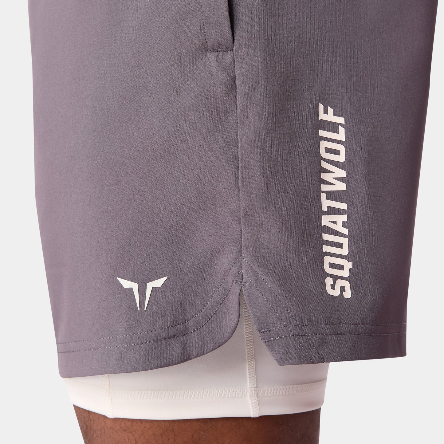 شورت فاونديشن 2 في 1 5" - رمادي ثلجي