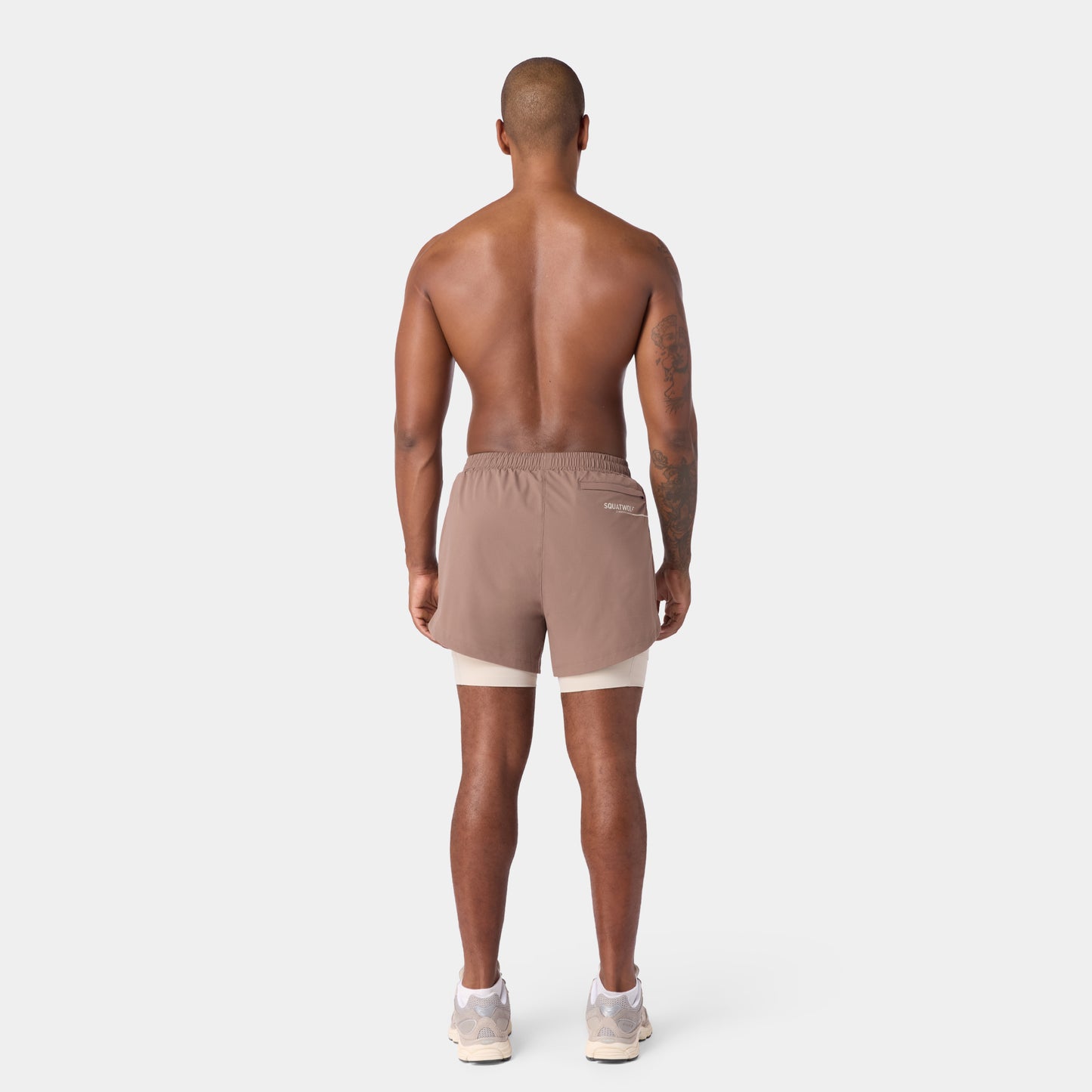 نيوتك شورت بيرفومانس 2 في 1 5" - كستنائي