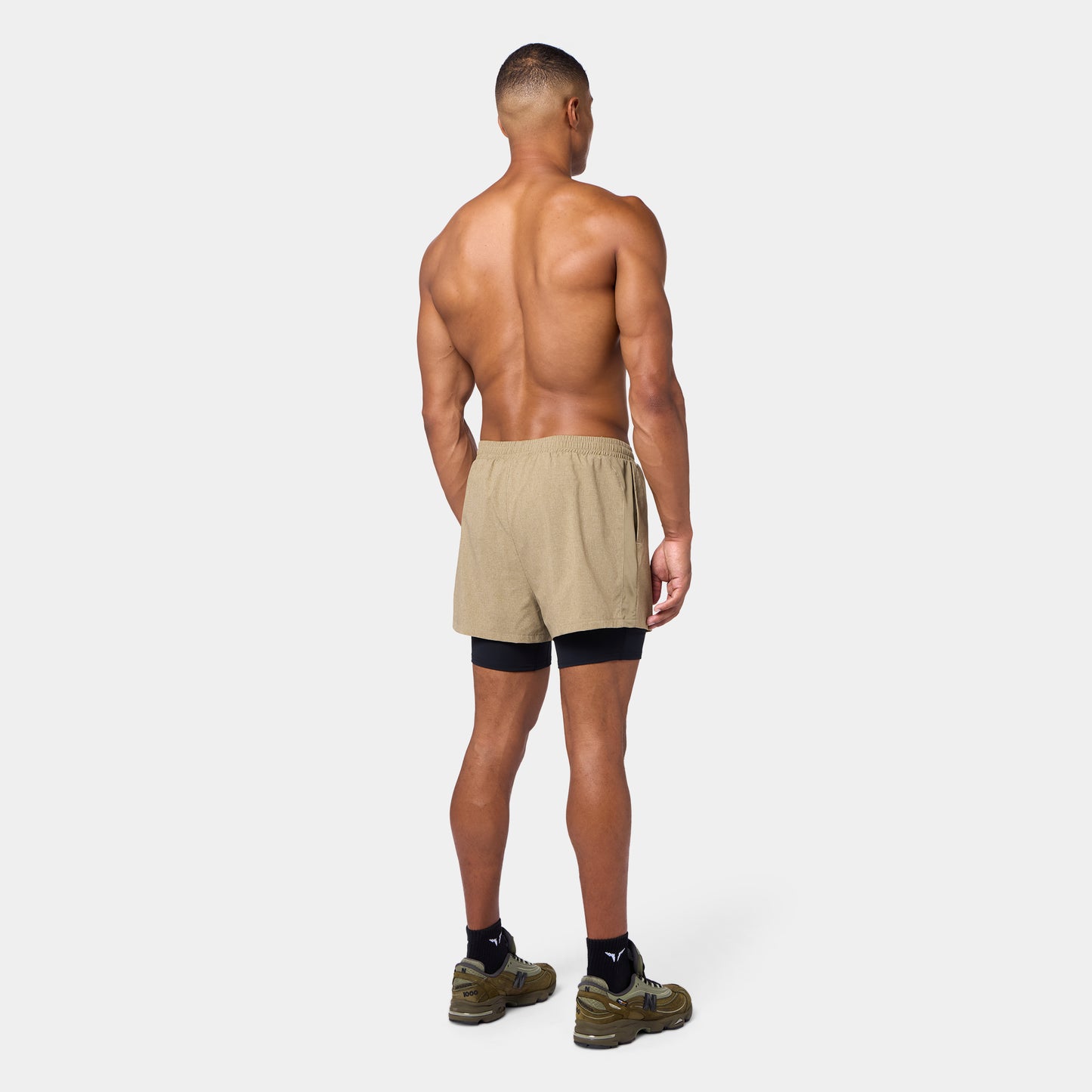 Mesh 2-In-1 5" Shorts - Covert Green Marl
