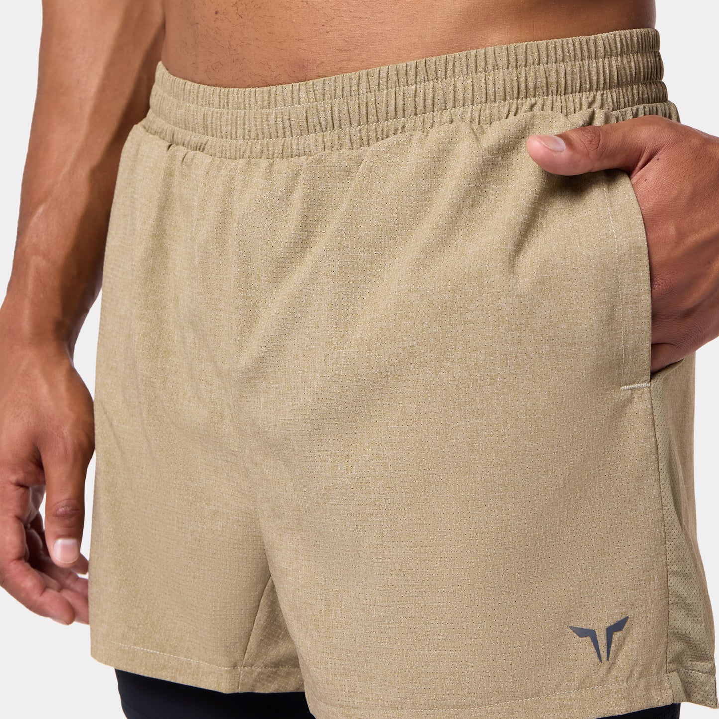 Mesh 2-In-1 5" Shorts - Covert Green Marl